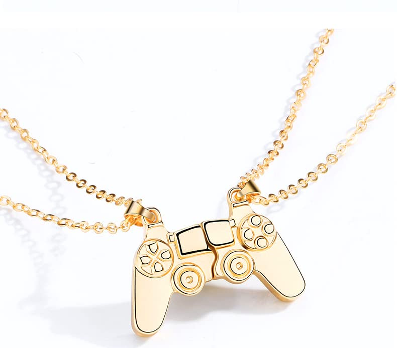 CSIYANJRY99 Game Controller Necklace for Women & Men - Matching Couples Necklace, Best Friend Friendship Gift for Gamers, Perfect for Anniversaries, Birthdays, and Valentine's Day