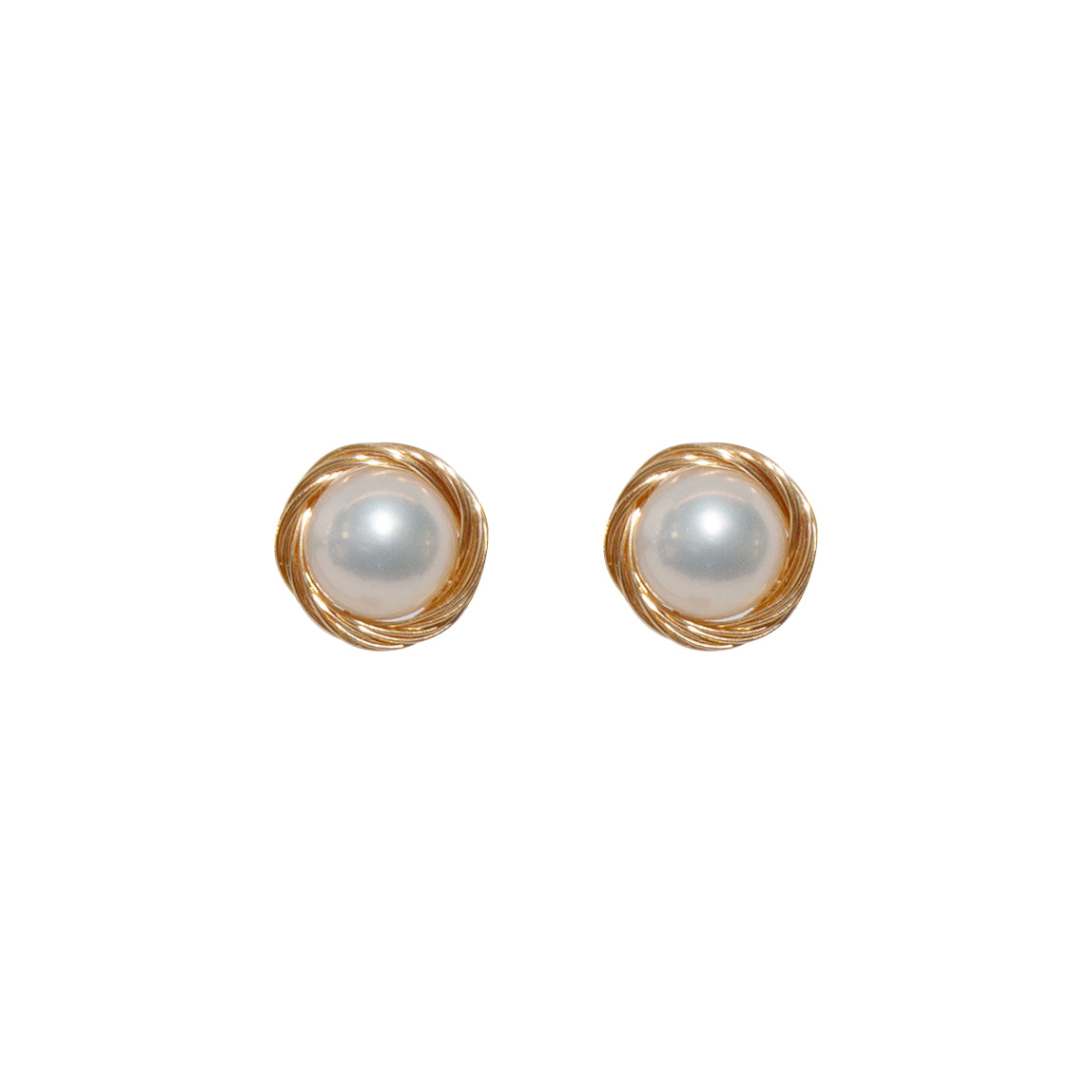 Elegant Baroque Pearl Gold Stud Earrings for Women – Vintage Style Jewelry for Parties, Weddings & Everyday Wear