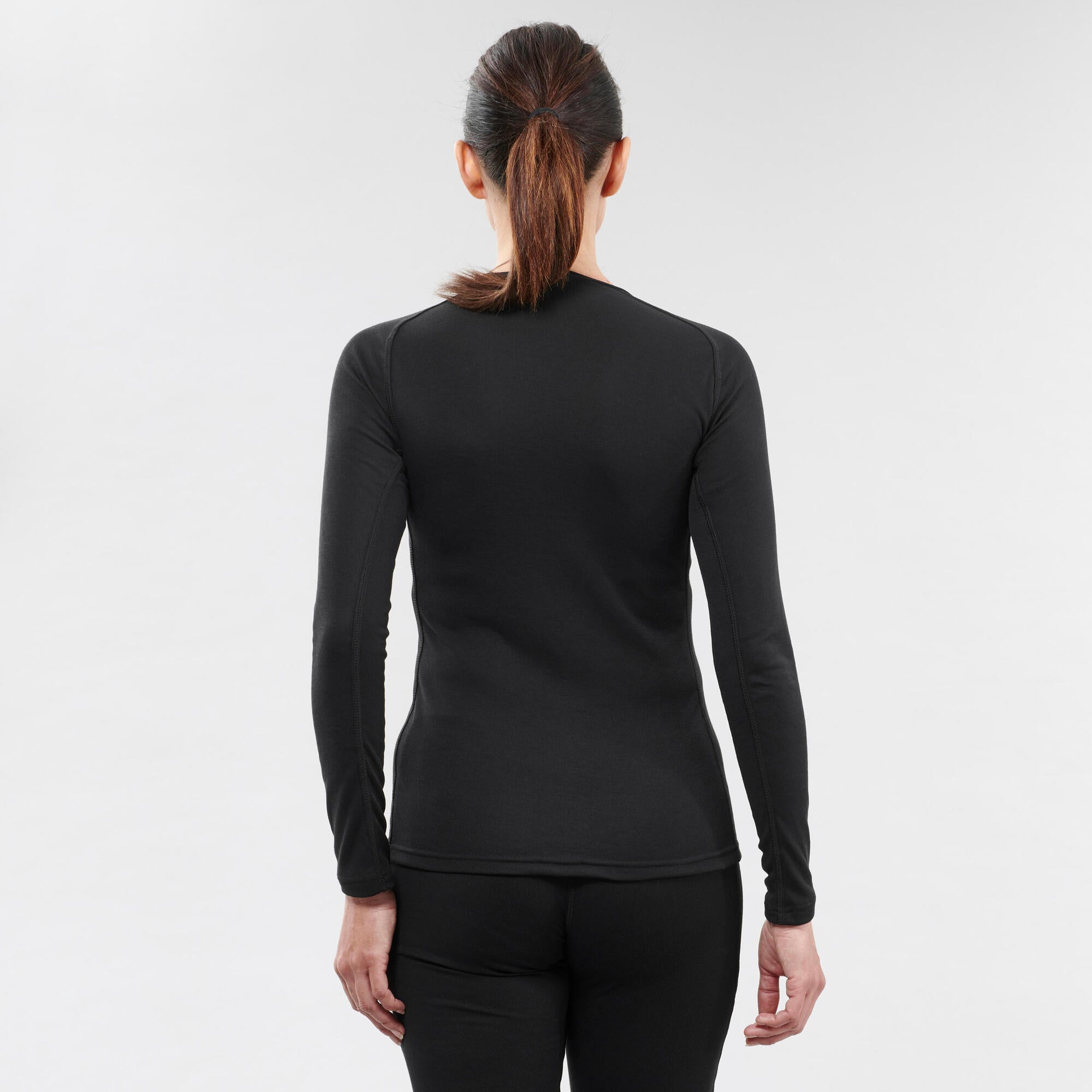Women's Thermal Ski Base Layer Top - BL 100 Merino Wool Winter Underwear for Cold Weather - Black | Perfect for Skiing, Snowboarding & Outdoor Winter Activities