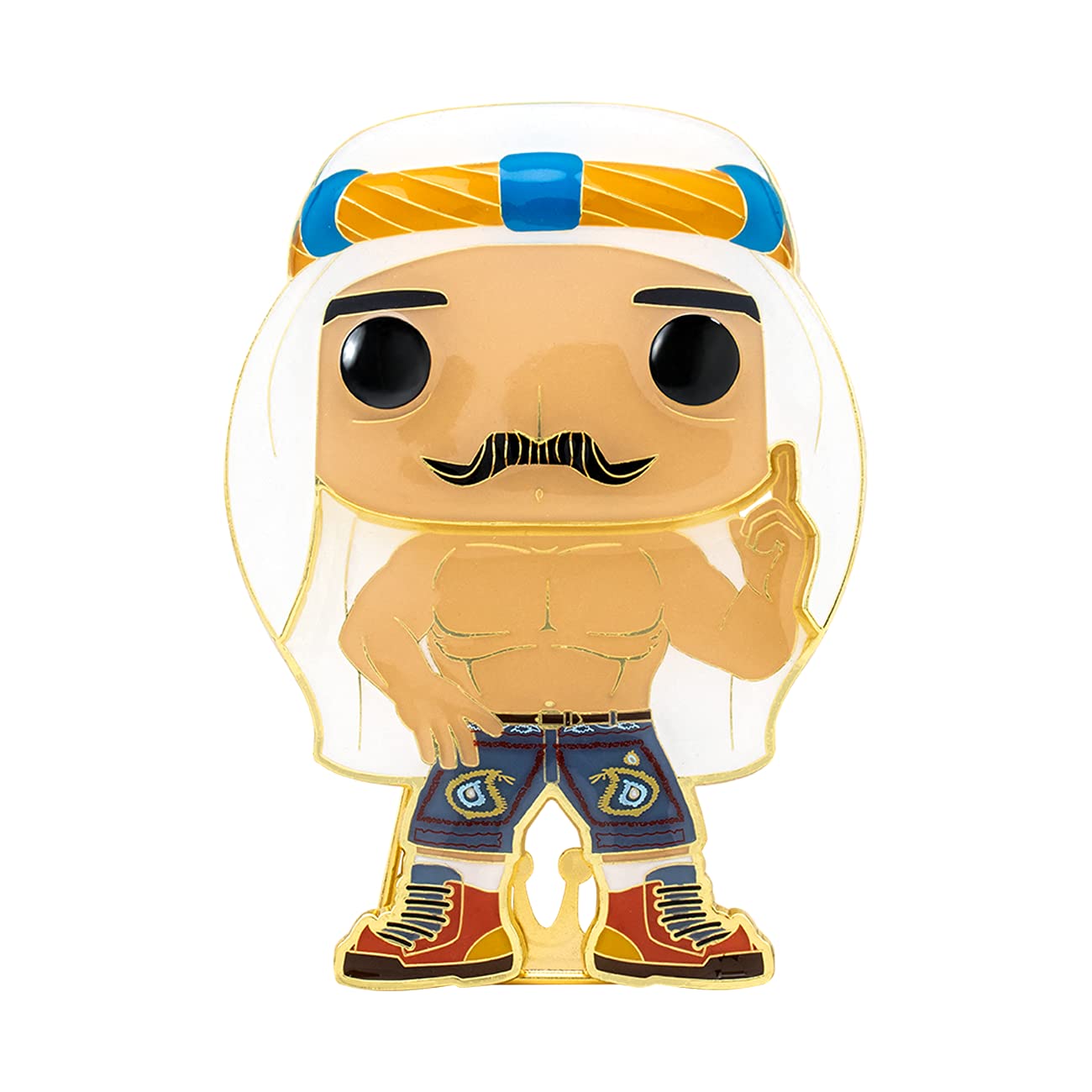 Funko POP! WWE The Iron Sheik Collectible Pin - Limited Edition Multicolor Wrestling Merchandise for Fans & Collectors - Perfect for Display, Gifts & Memorabilia
