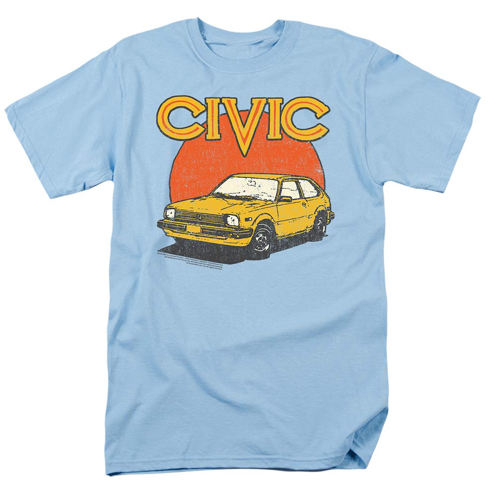 Vintage Honda Civic Distressed T-Shirt - Retro Car Enthusiast Tee for Men & Women - Perfect for Casual Wear, Car Shows, and Gifting