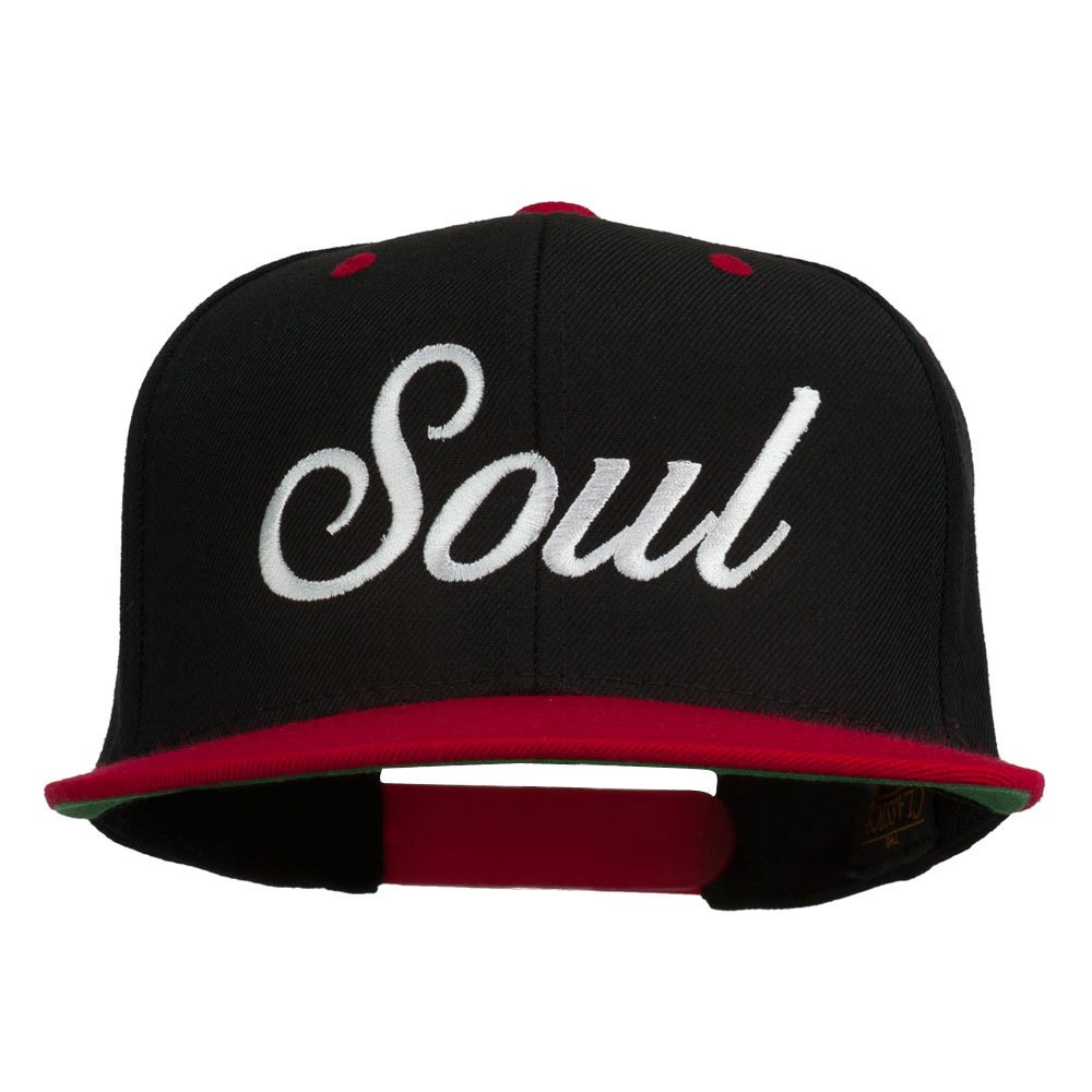 E4Hats.com Soul Embroidered Snapback Cap - Stylish Adjustable Baseball Hat for Men & Women - Perfect for Streetwear, Hip Hop Fashion, and Casual Outfits