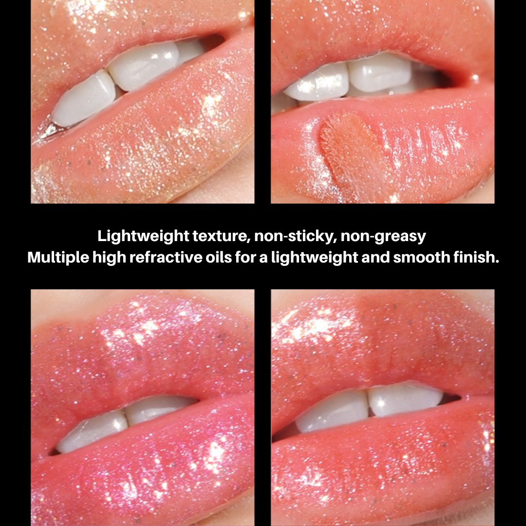 OUT OF OFFICE Sparkling Lip Gloss - Shimmering Hydrating Lip Gloss for Women, Vegan & Cruelty-Free - Perfect for Parties, Date Nights & Everyday Wear