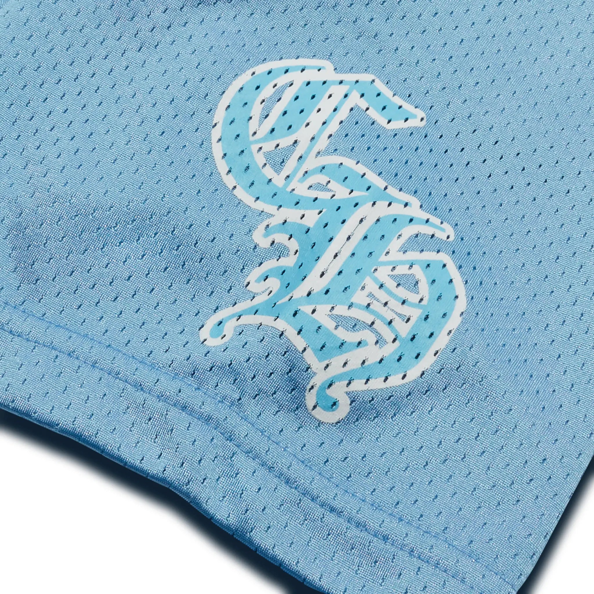 Chrome Hearts Stadium Mesh Short Sleeve Blue Jersey for Men - Trendy Streetwear Fashion Top for Casual Outfits & Summer Wear