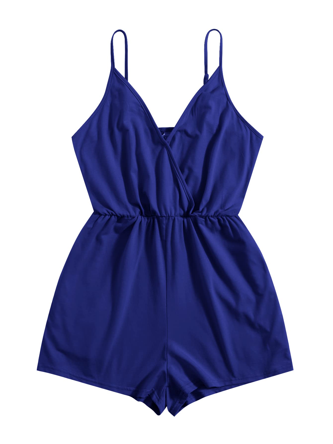 Verdusa Women's Leopard Print Wrap Romper - Spaghetti Strap Cami Jumpsuit for Summer, Beach, Party & Vacation | Sexy One Piece Outfit for Women