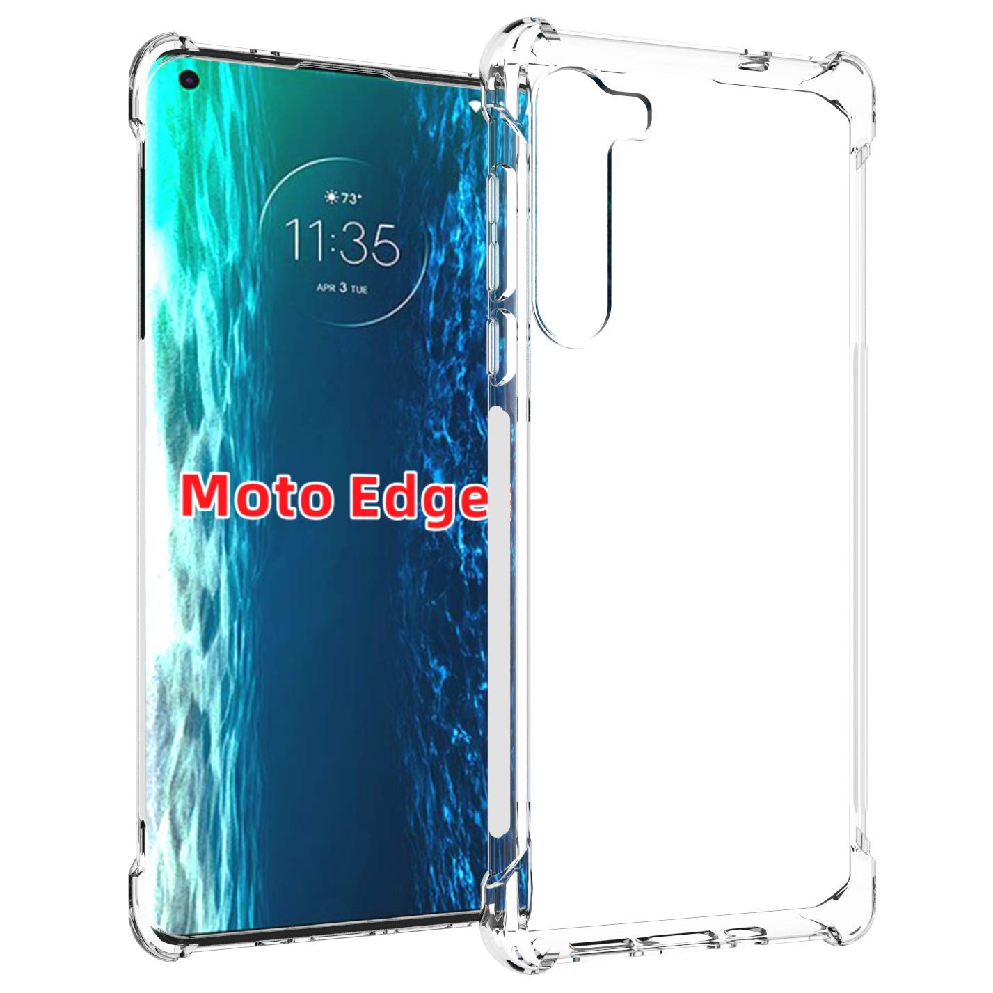 Motorola Edge Clear TPU Case - Protective Soft Cover for Everyday Use