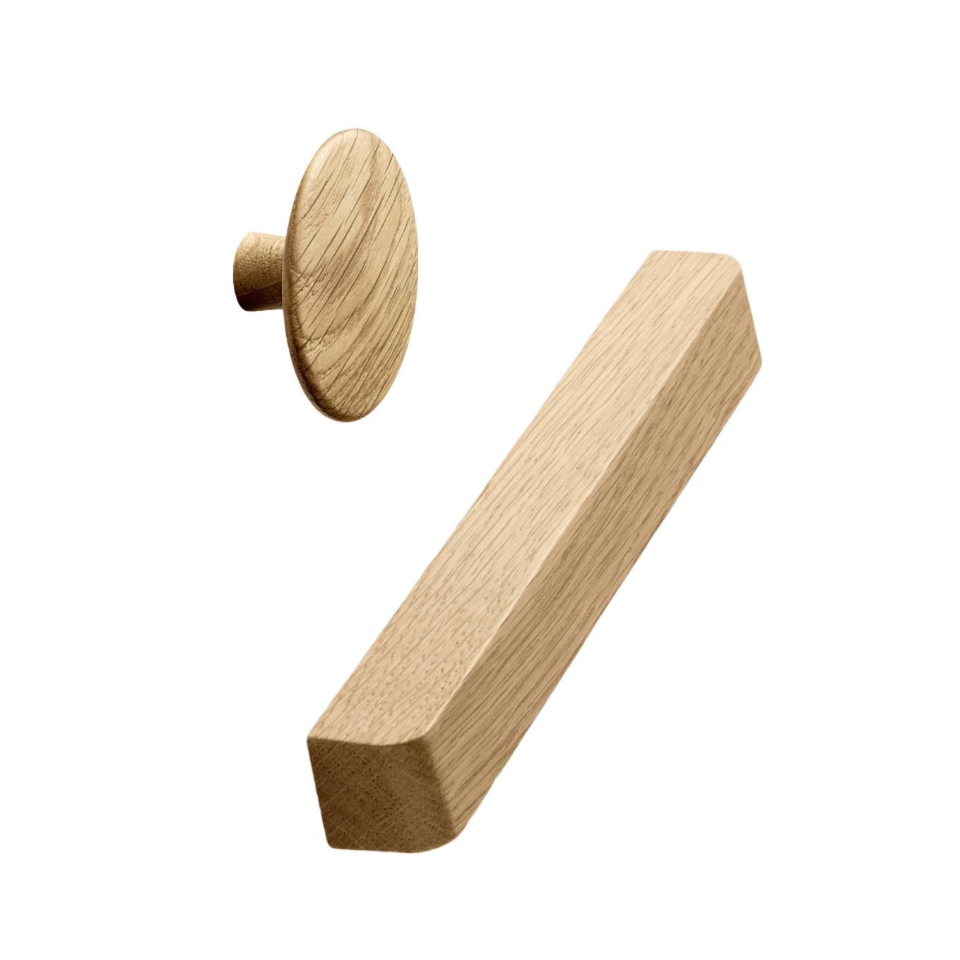 Premium Lacquered Oak Wood Cabinet Knobs and Cup Drawer Pulls - Handcrafted Hardware for Kitchen, Bathroom & Furniture (Set of 10) - Perfect for Modern Farmhouse, Rustic & Vintage Home Decor