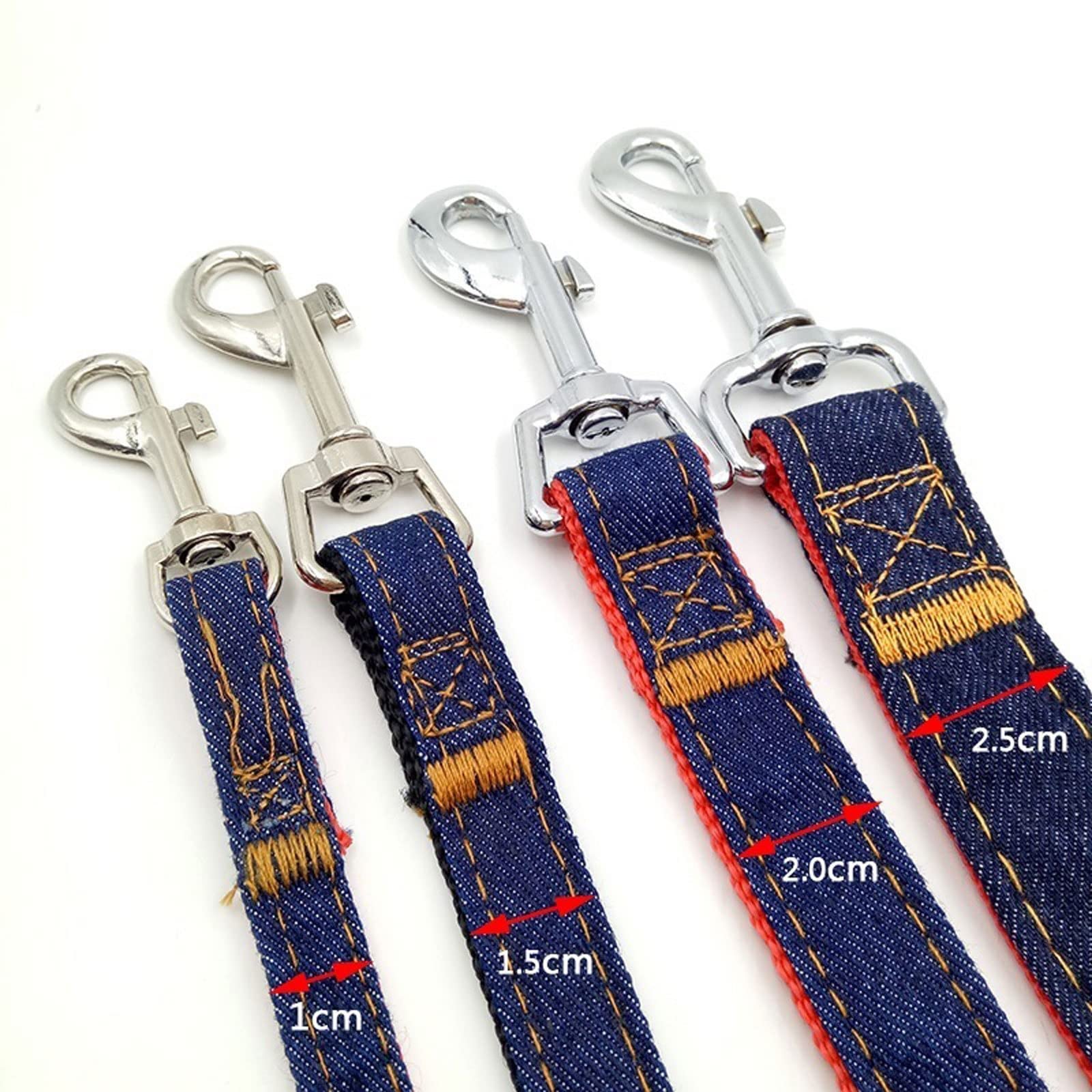LINKANRUO Slip Leads for Dogs - Adjustable Denim Dog Leash & Vest Harness - Pet Training Supplies for Small Medium Large Breeds - Perfect for Walking, Training, and Outdoor Adventures