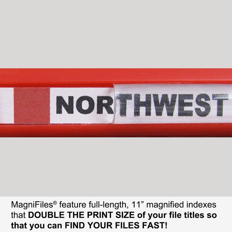 Ultimate Office MagniFile™ Sliding Bars - Organize & Index Standard File Folders or Loose Pages (Up to 65 Sheets) - Secure Documents & Find Files Fast - Perfect for Office Filing, Home Organization & Document Management (Set of 10)