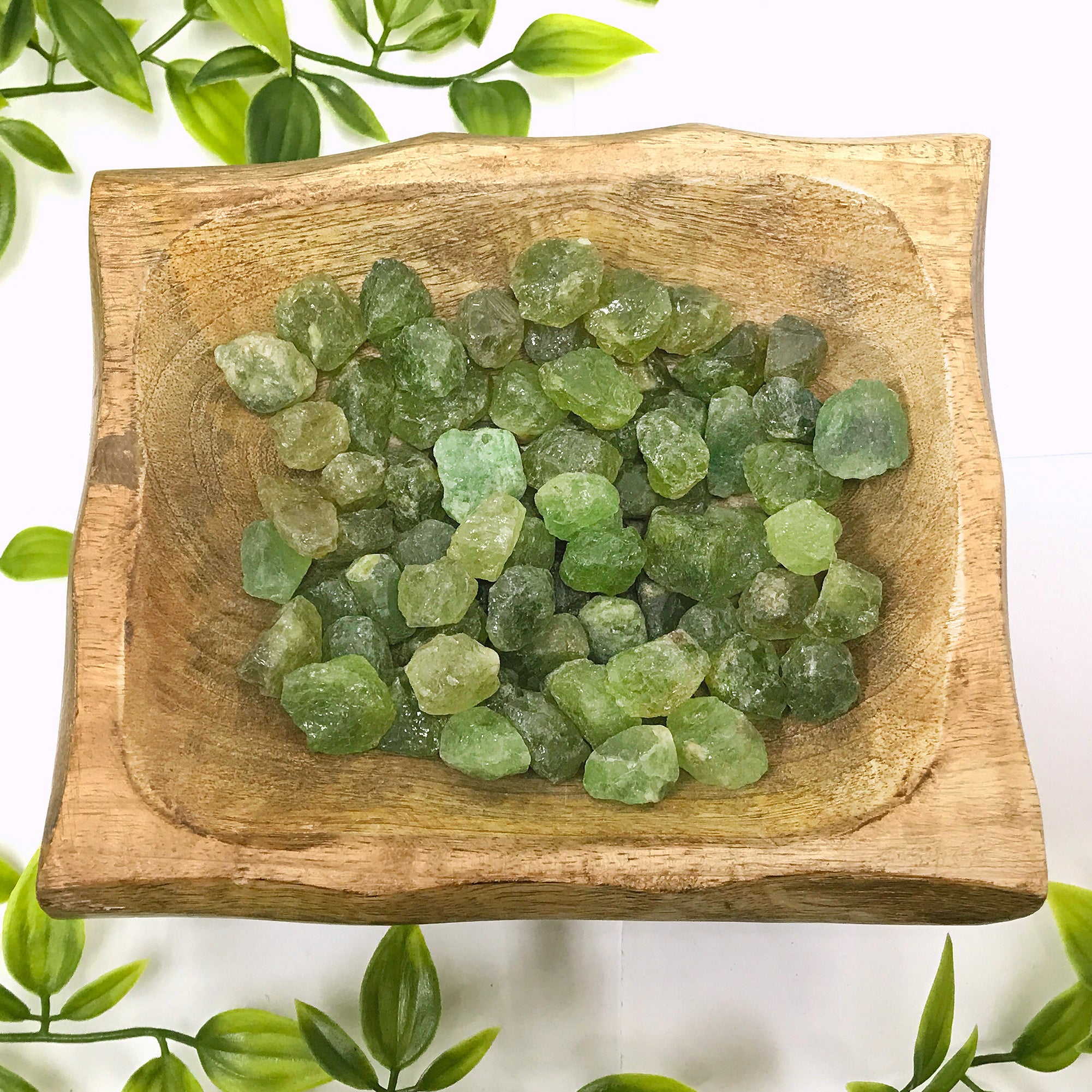 Natural Green Garnet Crystal - Raw Rough Andradite Gemstone Specimen for Collectors, Jewelry Making, Tumbling & Home Decor - Unpolished Garnet Mineral Rock for Healing Crystals & Spiritual Practices - RGH263