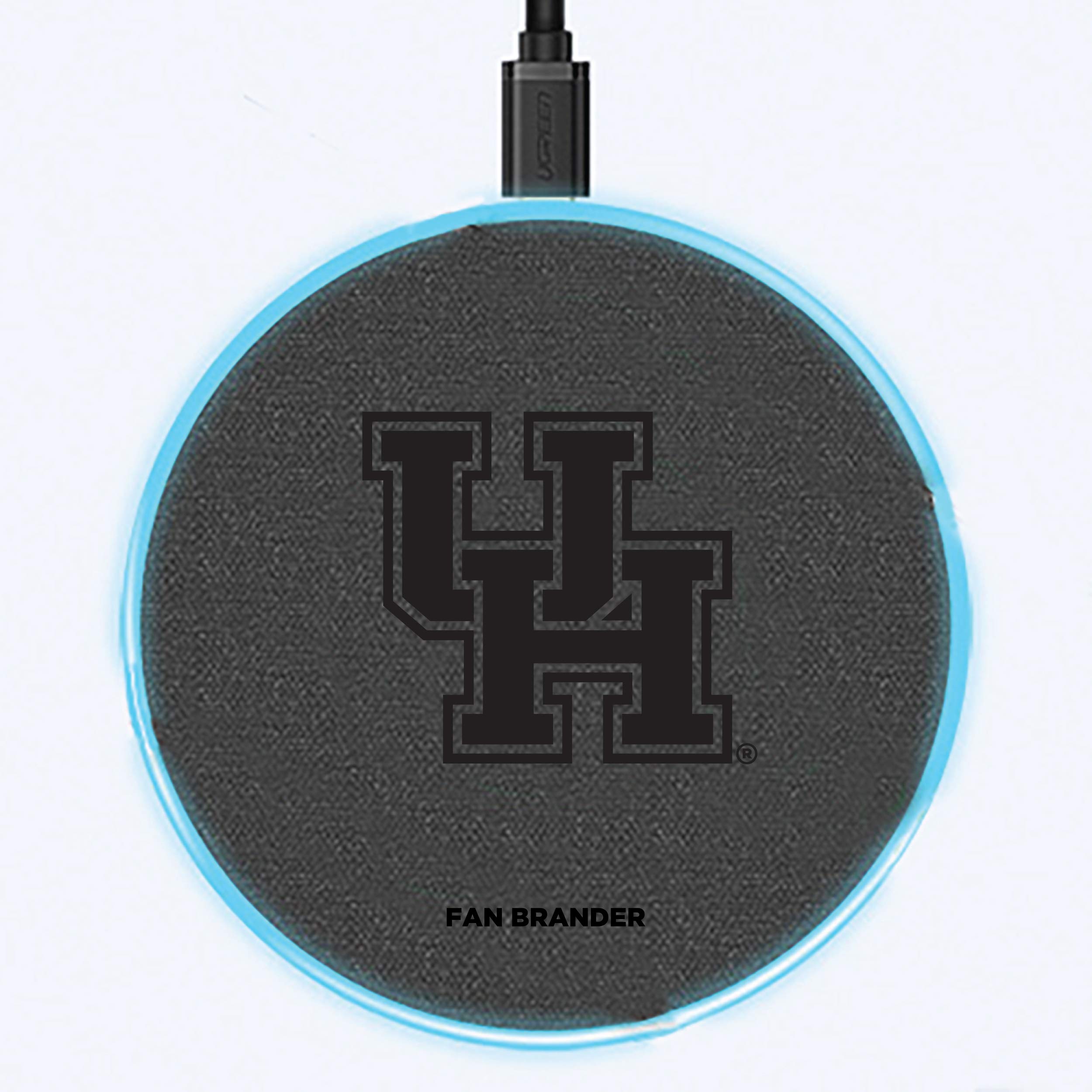NCAA 15W Fast Wireless Charger with Laser-Etched Team Logo - Compatible with iPhone, Samsung & Qi Devices - Perfect for Home, Office & Car Use
