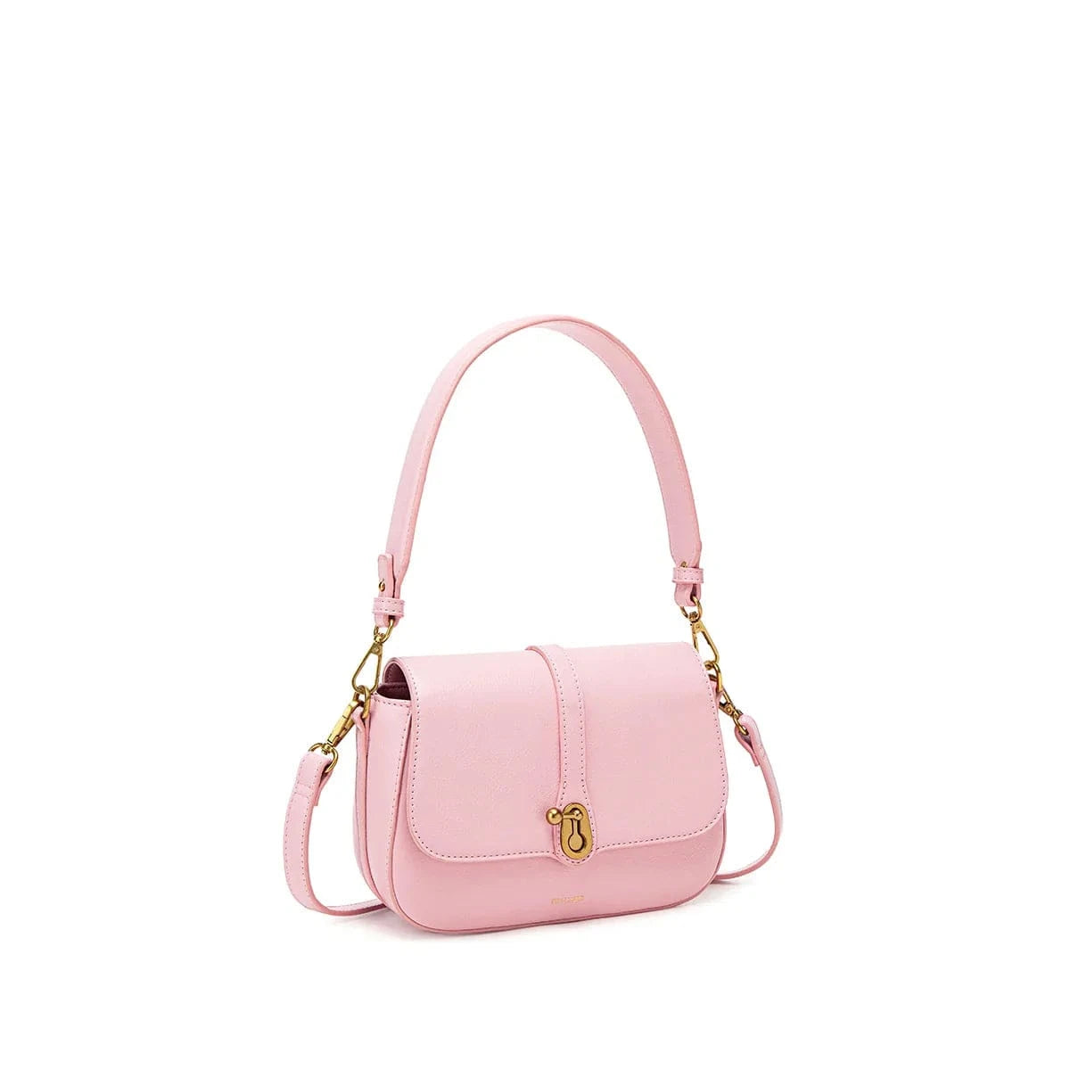Athena Vegan Leather Saddle Bag for Women - Light Pink Crossbody Purse | Fashionable & Cruelty-Free Handbag for Daily Use, Work & Date Night