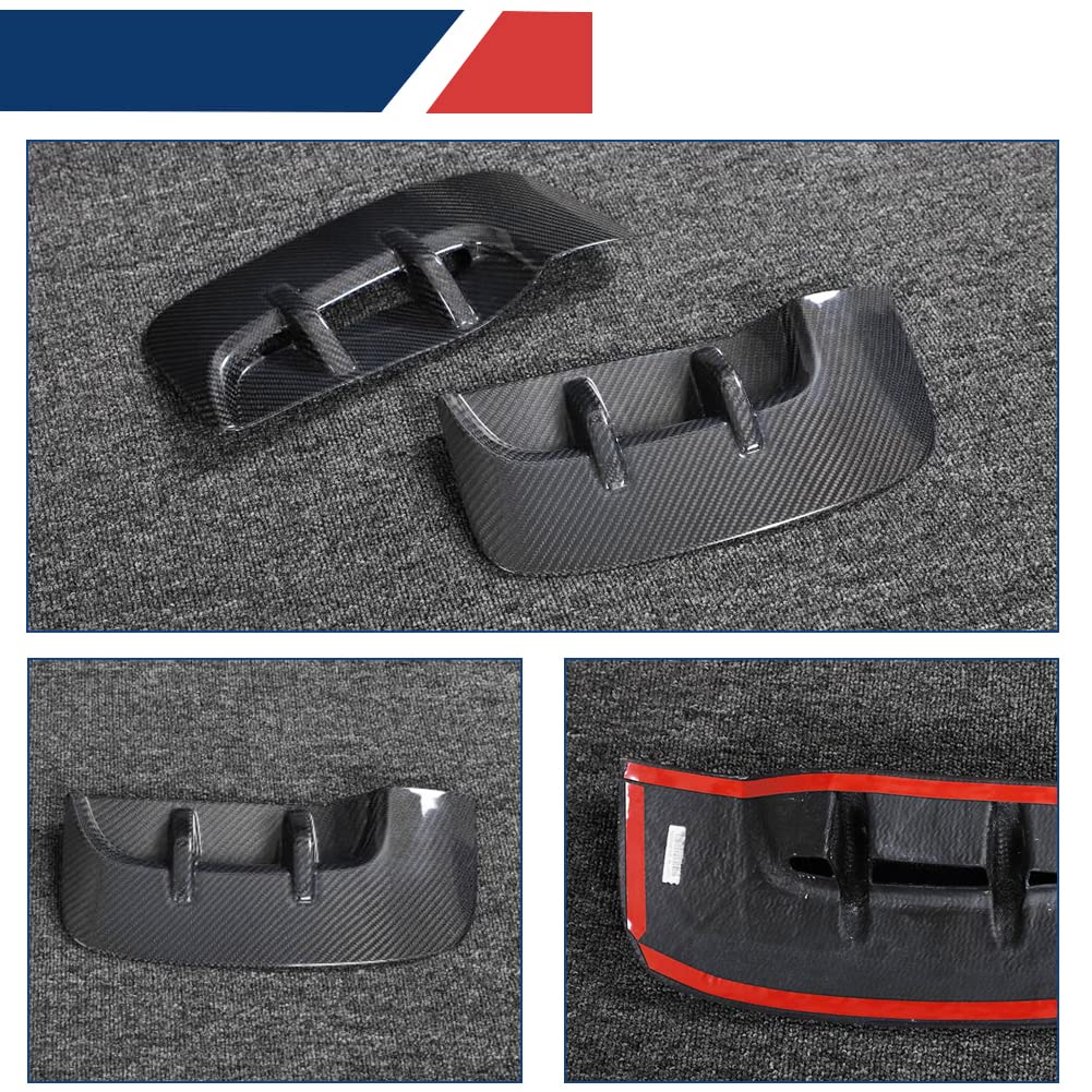 Carbon Fiber Side Fender Vent Cover for 2018-2023 Kia Stinger - Replacement Air Intake Scoop Trim - Enhance Style & Airflow - Perfect for Car Enthusiasts & Performance Upgrades