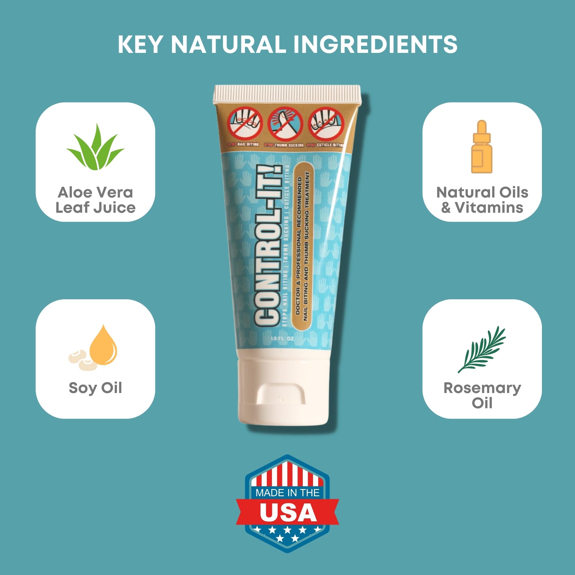 100% Natural Bitter Nail Biting & Thumb Sucking Deterrent for Kids & Adults | Safe, Gentle Formula for Skin & Teeth | Effective Habit Breaker in 21 Days | Perfect for Home, School & Travel Use
