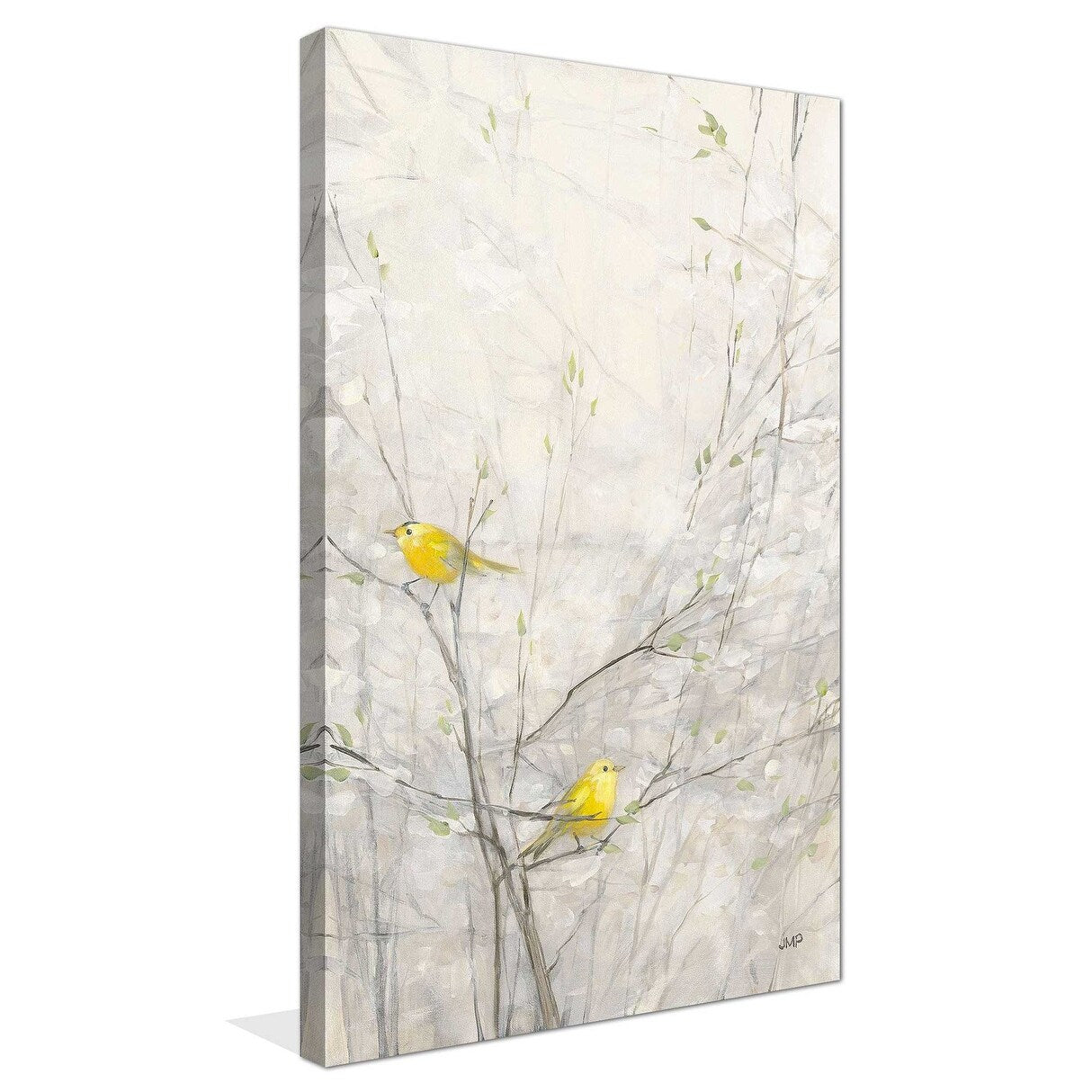 Birds in Trees II by Julia Purinton - Premium Canvas Wall Art Print - Nature Inspired Home Decor for Living Room, Bedroom & Office