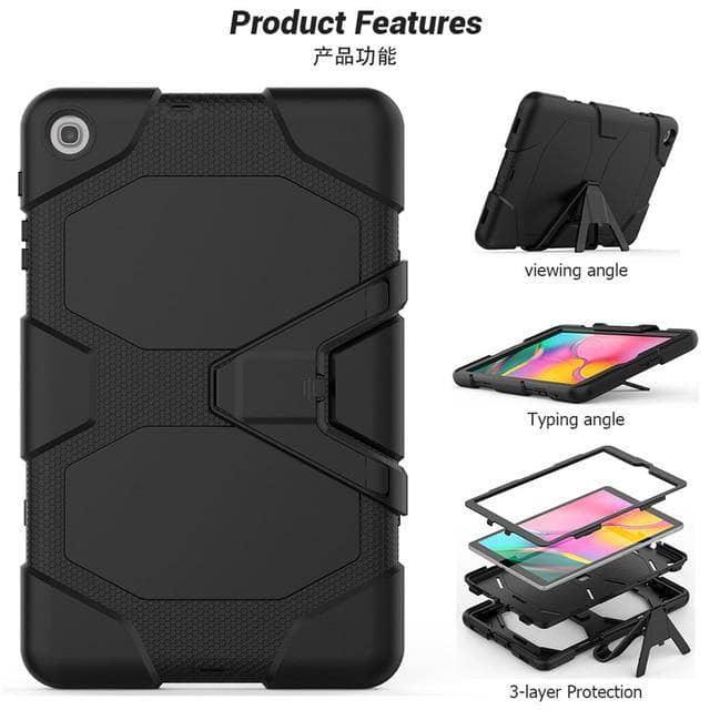 Samsung Galaxy Tab A 10.1 2019 T510 T515 Military-Grade Shockproof Rugged Case - Heavy Duty Silicone Cover for Protection | Perfect for Outdoor, Construction & Travel Use