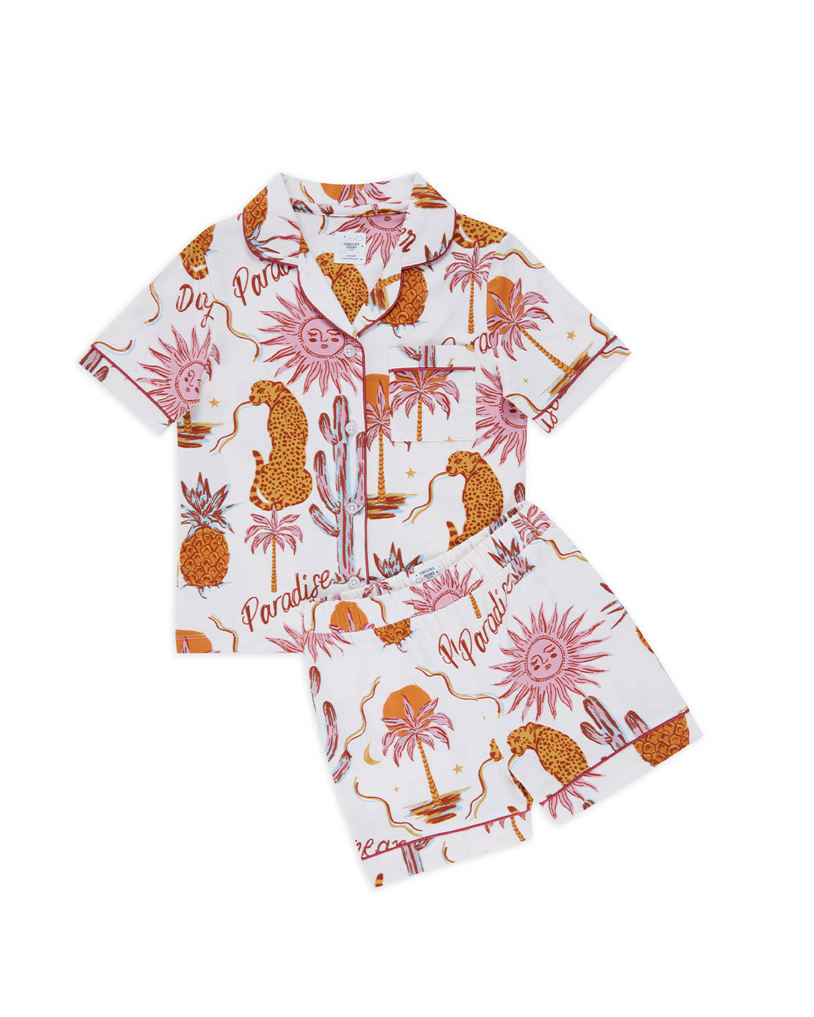 Bohemian Print Kids Short Pajama Set - Soft Cotton Sleepwear for Girls & Boys - Perfect for Sleepovers, Summer Nights & Loungewear