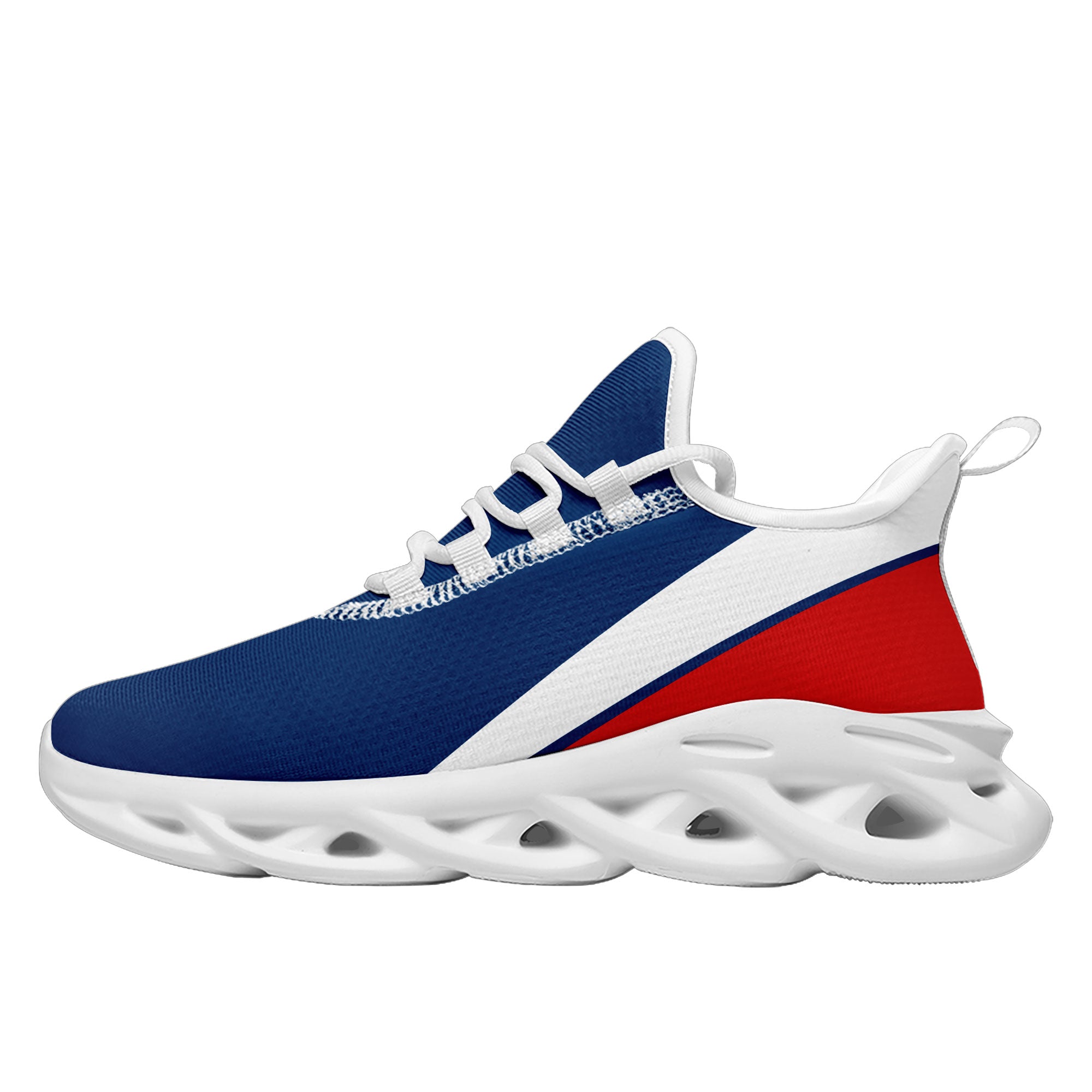 Custom Blue and Red MaxSoul Jersey, Shoes & Hat Combo - Personalized Sports Outfit for Basketball, Football Fans - Perfect for Game Day, Team Events and Fan Gear Collection