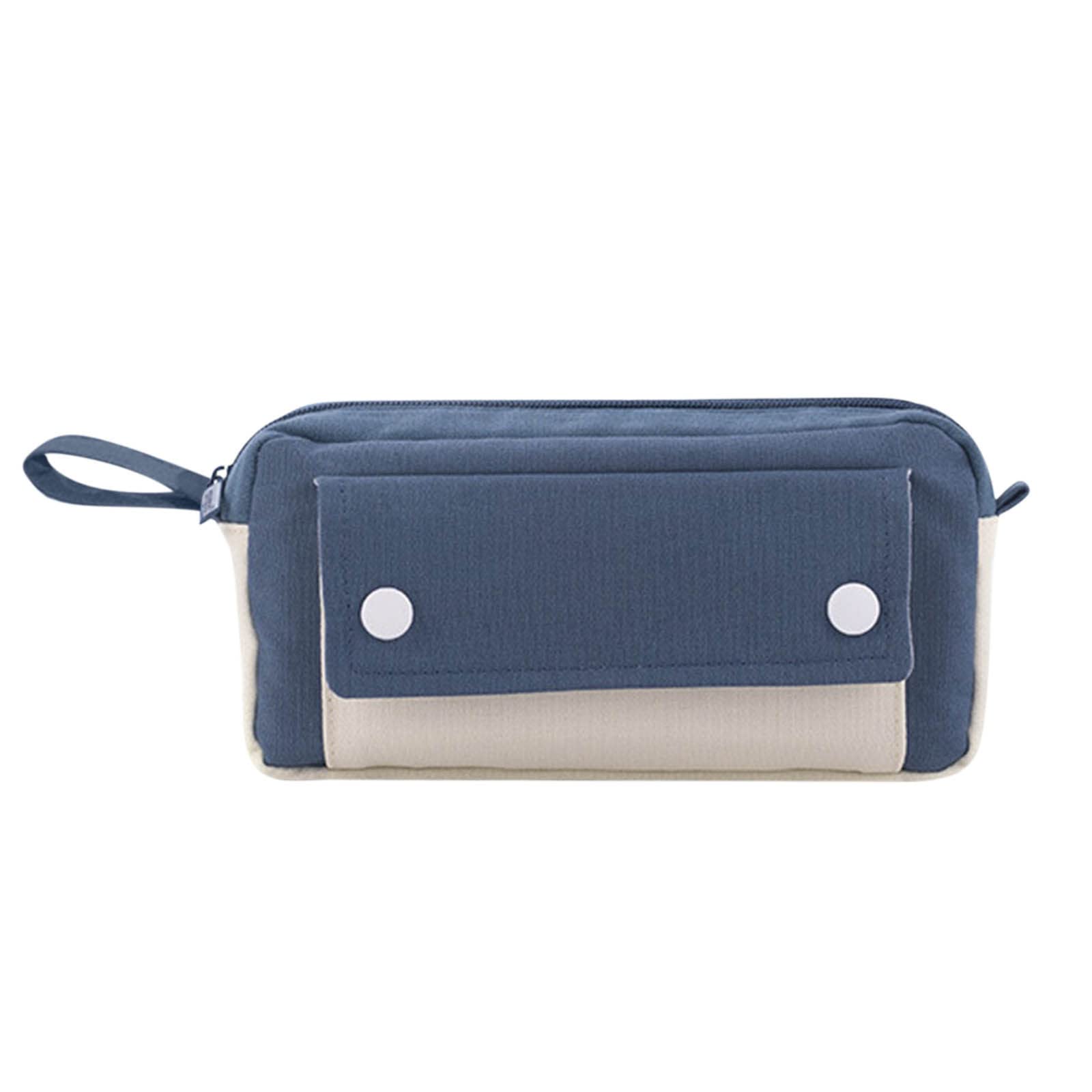 6#BX Large Pencil Case - Durable Pen Pouch with Handle for School & Travel