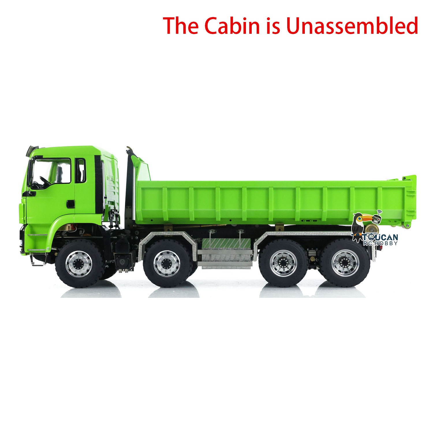 LESU 1/14 Scale RC 8x8 Hydraulic Dump Truck with Sound & Light System - Remote Control Construction Vehicle for TGS Roll On/Off Tipper - Perfect for Construction Play, Collecting, and RC Hobby Enthusiasts