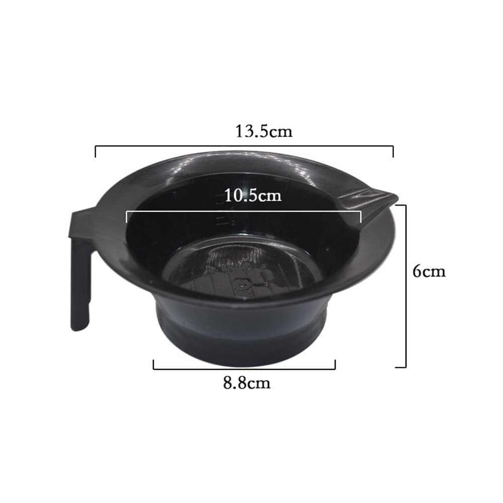 Professional Plastic Hair Color Mixing Bowl with Dye Brush - DIY Hair Dyeing & Tinting Kit for Salon & Home Use - Perfect for Oil Treatments & Hair Coloring