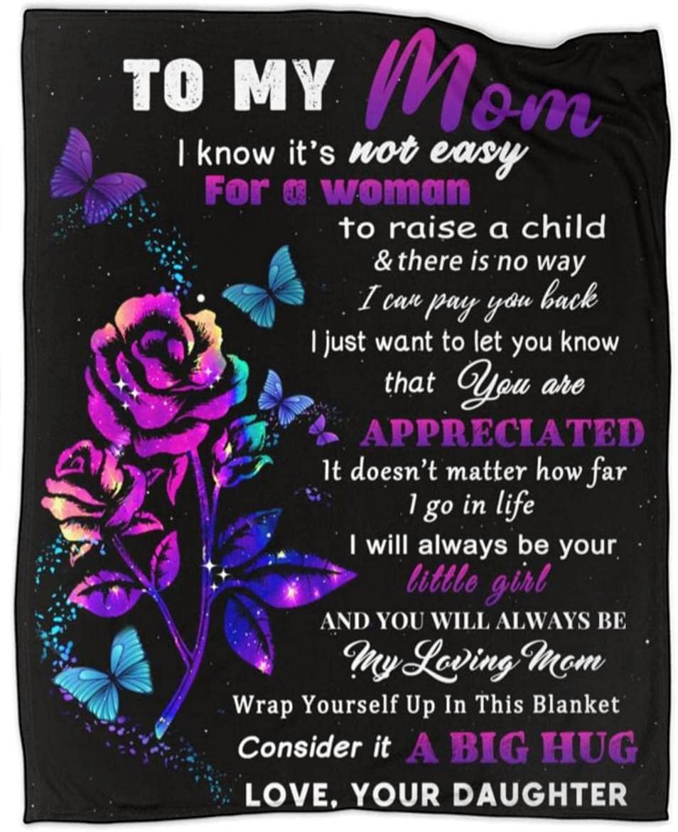 Soft Floral Butterfly Throw Blanket 50