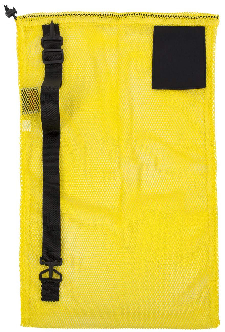 Trident Locking Toggle Drawstring Mesh Gear Shoulder Bags - Durable & Secure Backpack for Outdoor Sports, Gym, Travel & Hiking | Water-Resistant Storage Solution