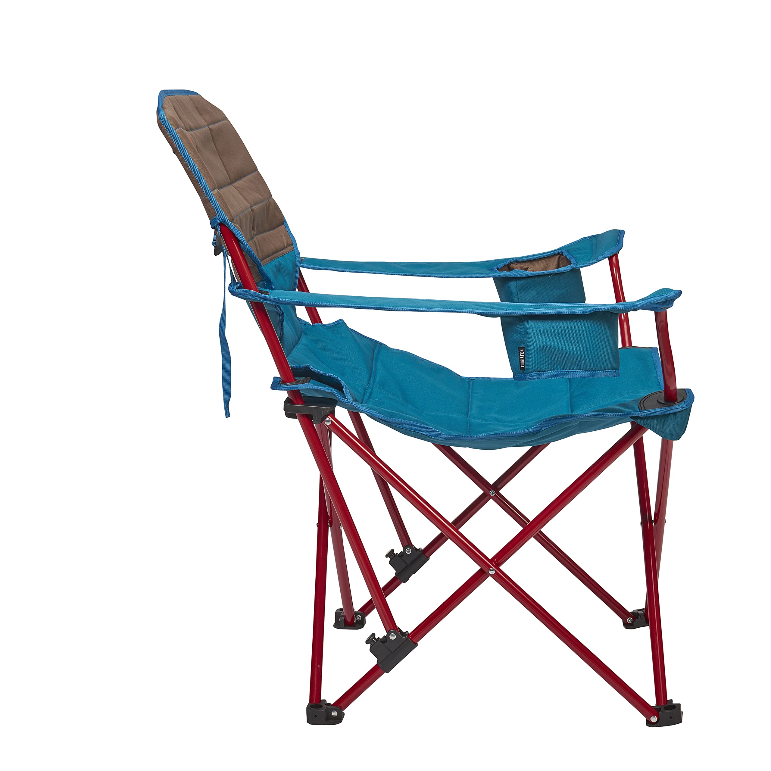Kelty Folding Camp Chair with Cupholders & Recline - Outdoor Lounge for Camping & Backyard