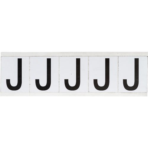 Brady 9714-J 97691 97 Series Indoor/Outdoor Number and Letter Cards - 30-Pack for Home, Office & Warehouse Organization