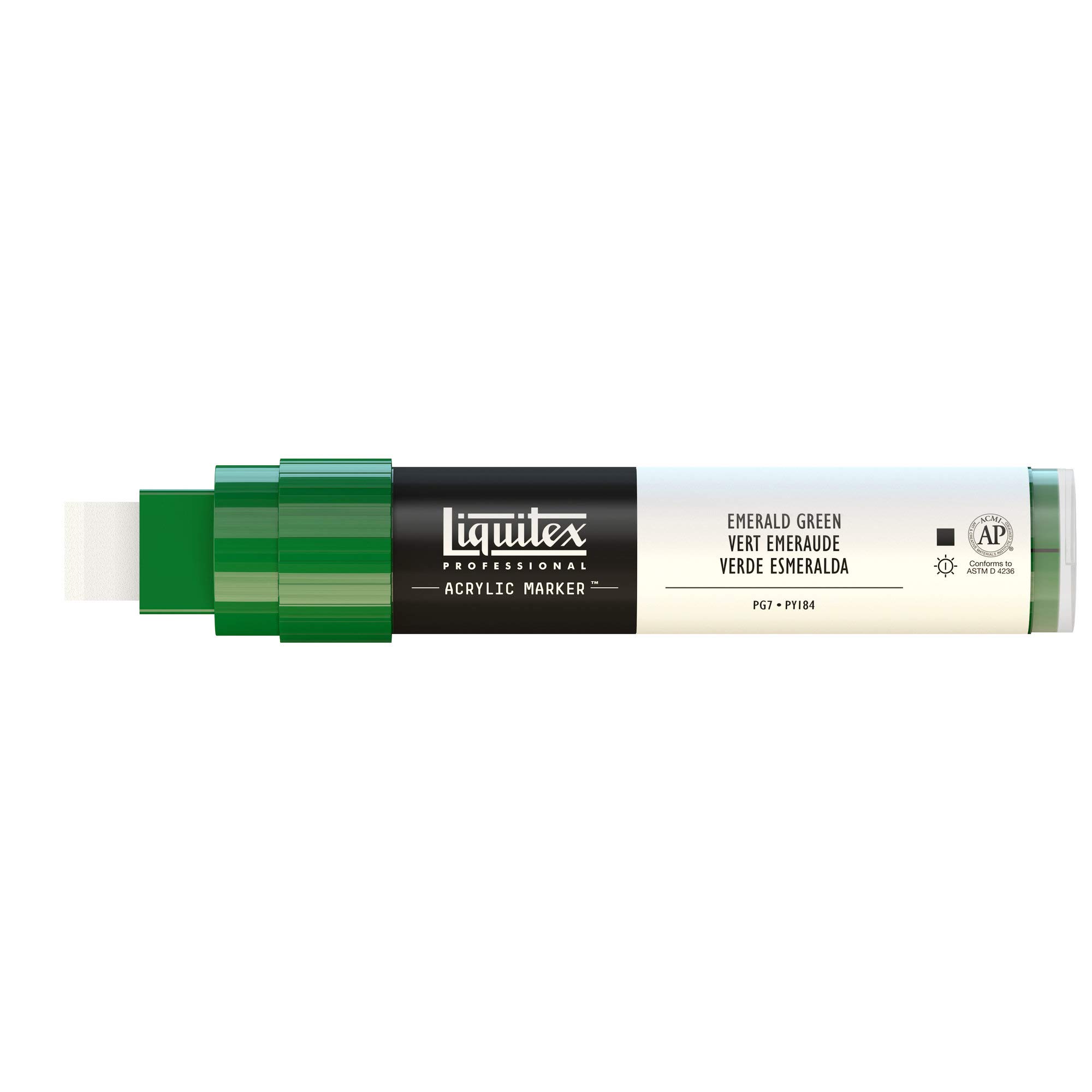 Liquitex Professional Wide Paint Marker - Emerald Green | Acid-Free, Water-Based, Permanent Ink for Artists | Perfect for Canvas, Wood, Metal & DIY Crafts