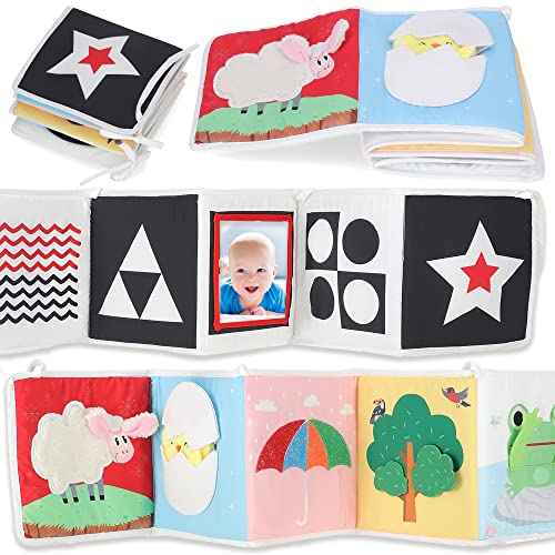 Touch & Feel Book With Tummy Time Mirror