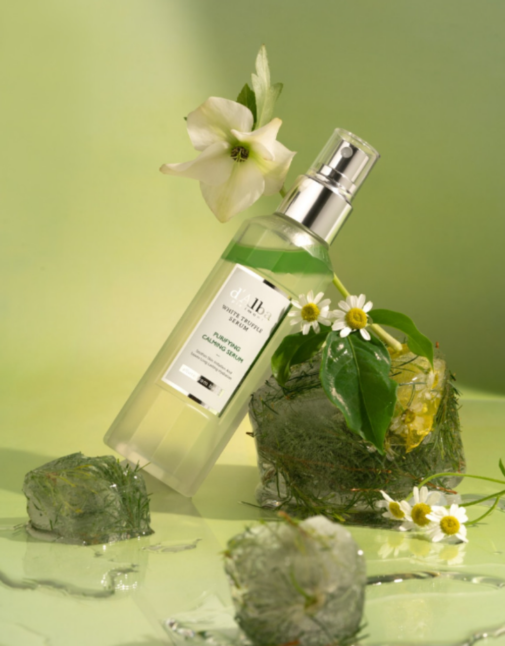 d'Alba White Truffle Purifying & Calming Serum 150ml - Korean Skincare for Acne-Prone & Sensitive Skin - Perfect for Nighttime Routine & Soothing Irritation