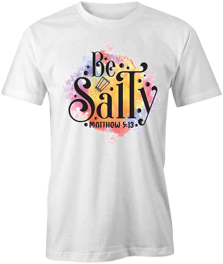 Be Salty Graphic T-Shirt | Funny Printed Cotton Tee for Men & Women | Casual Wear, Beach Outfits, Party Apparel