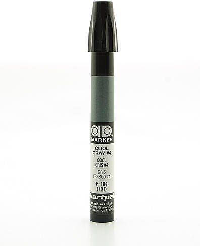 Chartpak AD Markers - Cool Gray 4 (Set of 2) | Professional Alcohol-Based Markers for Artists & Designers | Perfect for Sketching, Illustration & Graphic Design Projects
