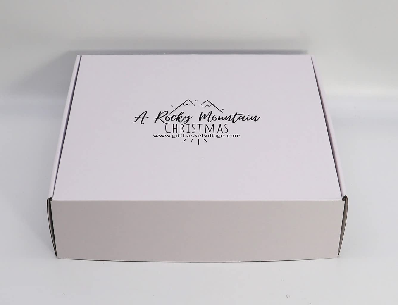 Rocky Mountain Christmas Gift Basket - Gourmet Snacks Box with Pretzels, Chocolate Covered Fruits & Nuts, Wafers, Pecan Roll, Cheese Spread, Roca & Peanut Brittle | 13x13x3 Inches, 3.19 lbs | Perfect Holiday Gift for Family, Friends & Corporate Events
