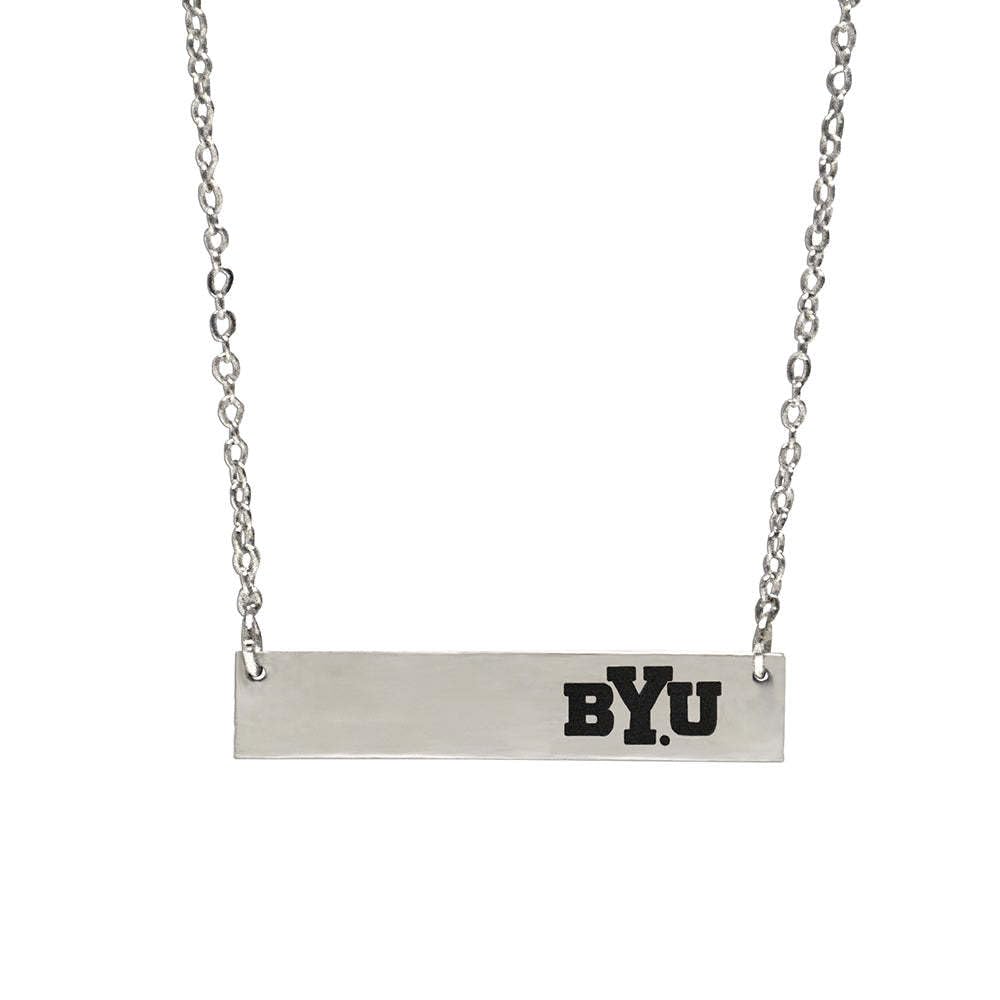 Custom University Bar Necklace - Personalized College Name Pendant for Graduation Gifts & School Pride - Perfect for Alumni, Students & Fans - Great for Everyday Wear, Graduation Parties & School Events