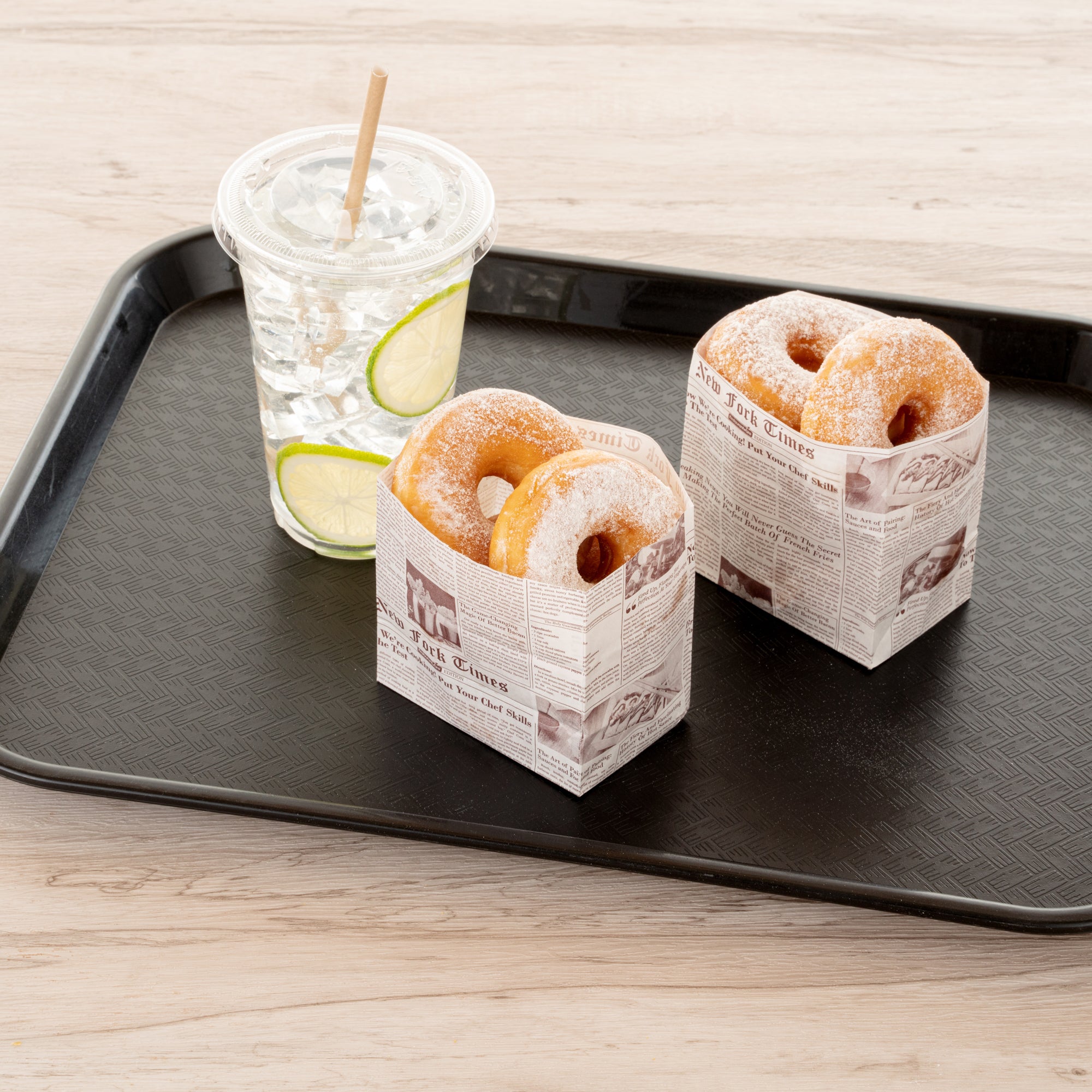Eco-Friendly Sepia Newsprint Paper Snack Bags 4