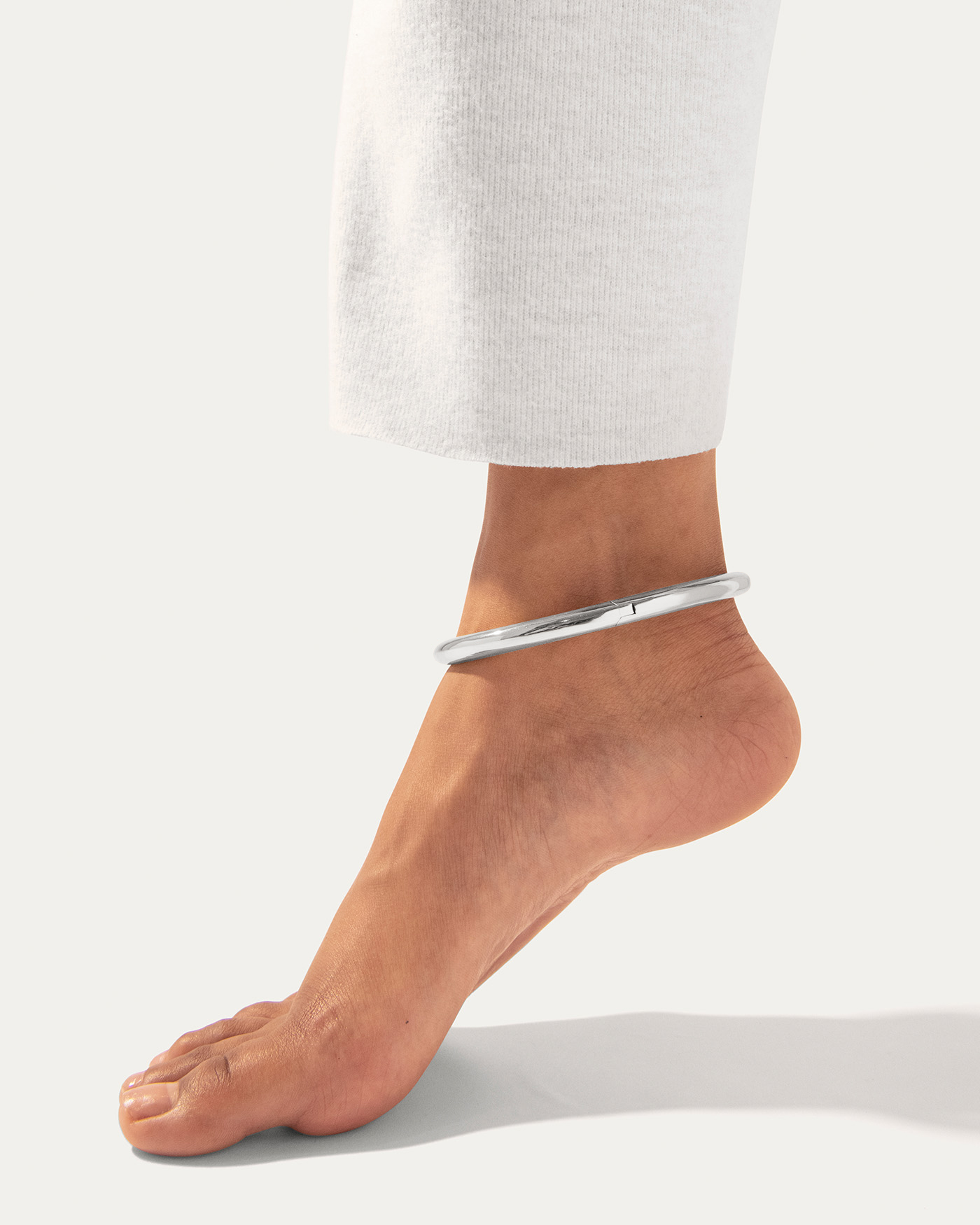 925 Sterling Silver GIA Certified Anklet - Elegant Foot Jewelry for Women, Perfect for Beach, Parties & Everyday Wear