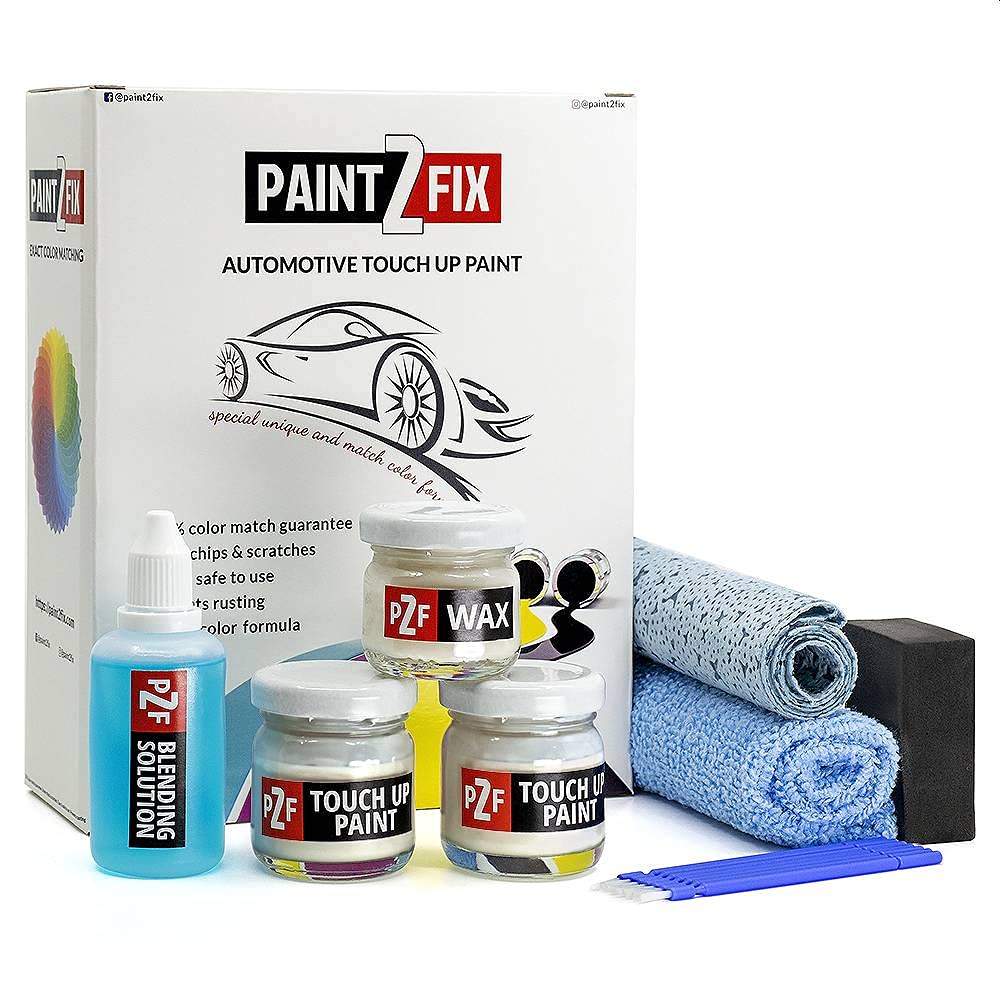 PAINT2FIX Touch Up Paint for Mercedes - Firn White 9618 (Firnweiss) | Scratch & Chip Repair Kit - Bronze Pack | Perfect for Car Door Dings, Bumper Scratches & Minor Paint Damage