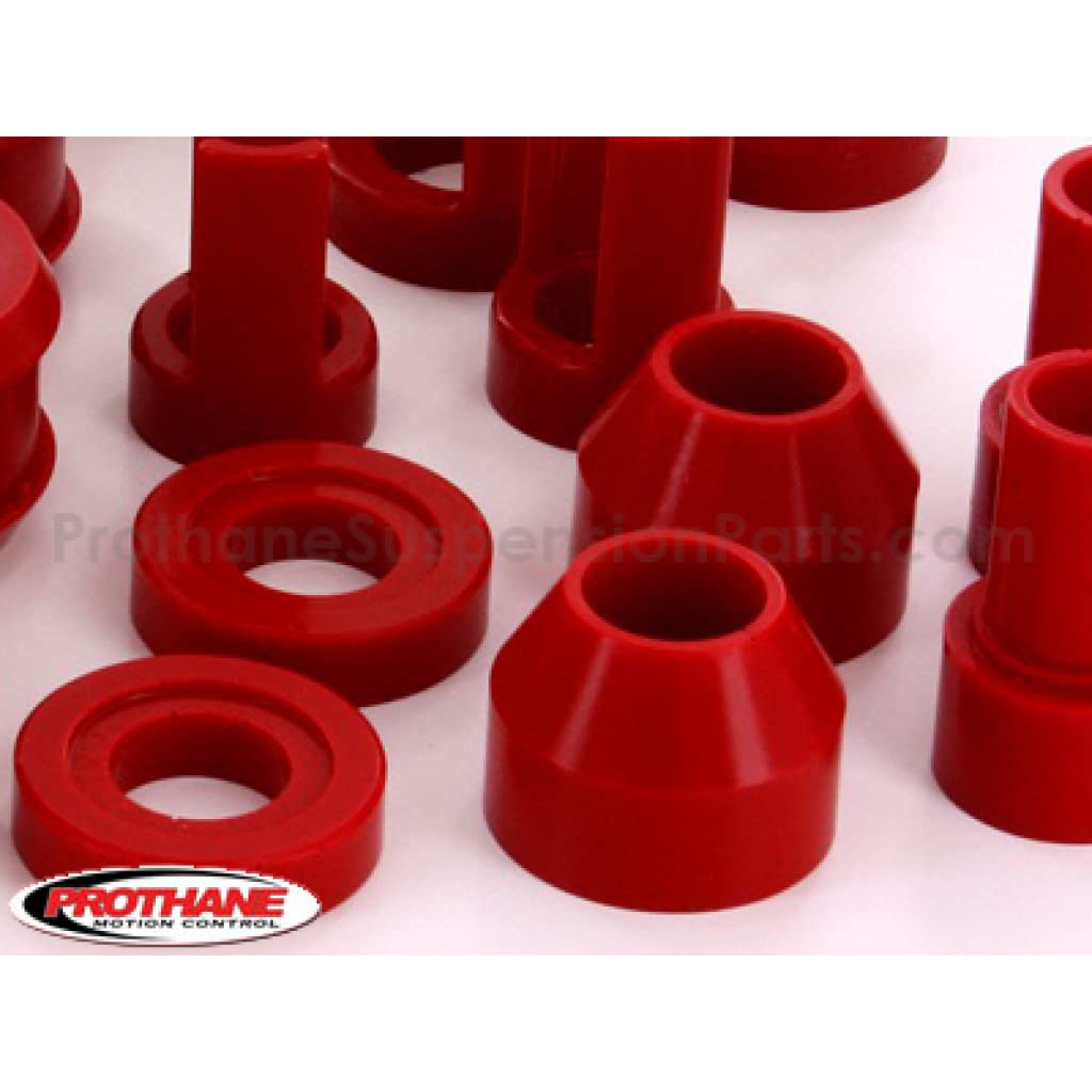 Pro-Thane Total Bushing Kit for Volkswagen Golf MK1 MK2 1985-1997 - Red Performance Suspension Bushings (22-2009) | Improves Handling & Ride Comfort for Classic VW Golf Models
