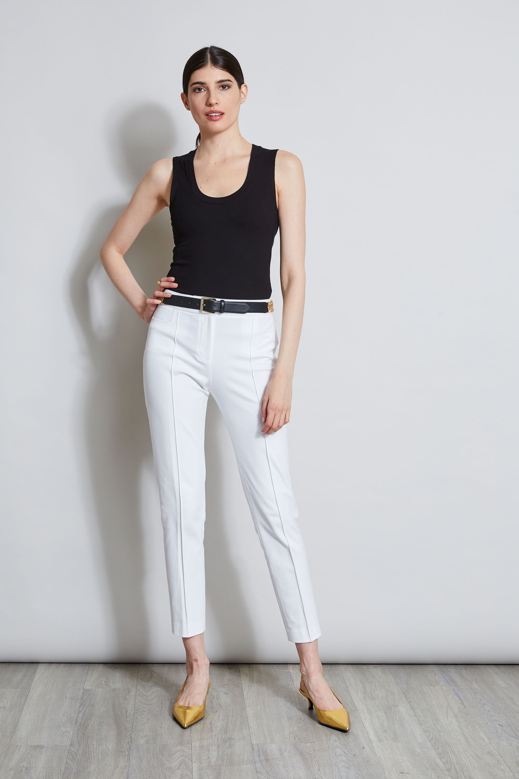 Women's Rib Knit Scoop Neck Tank Top - Soft Stretch Casual T-Shirt for Layering, Gym, Yoga & Everyday Wear