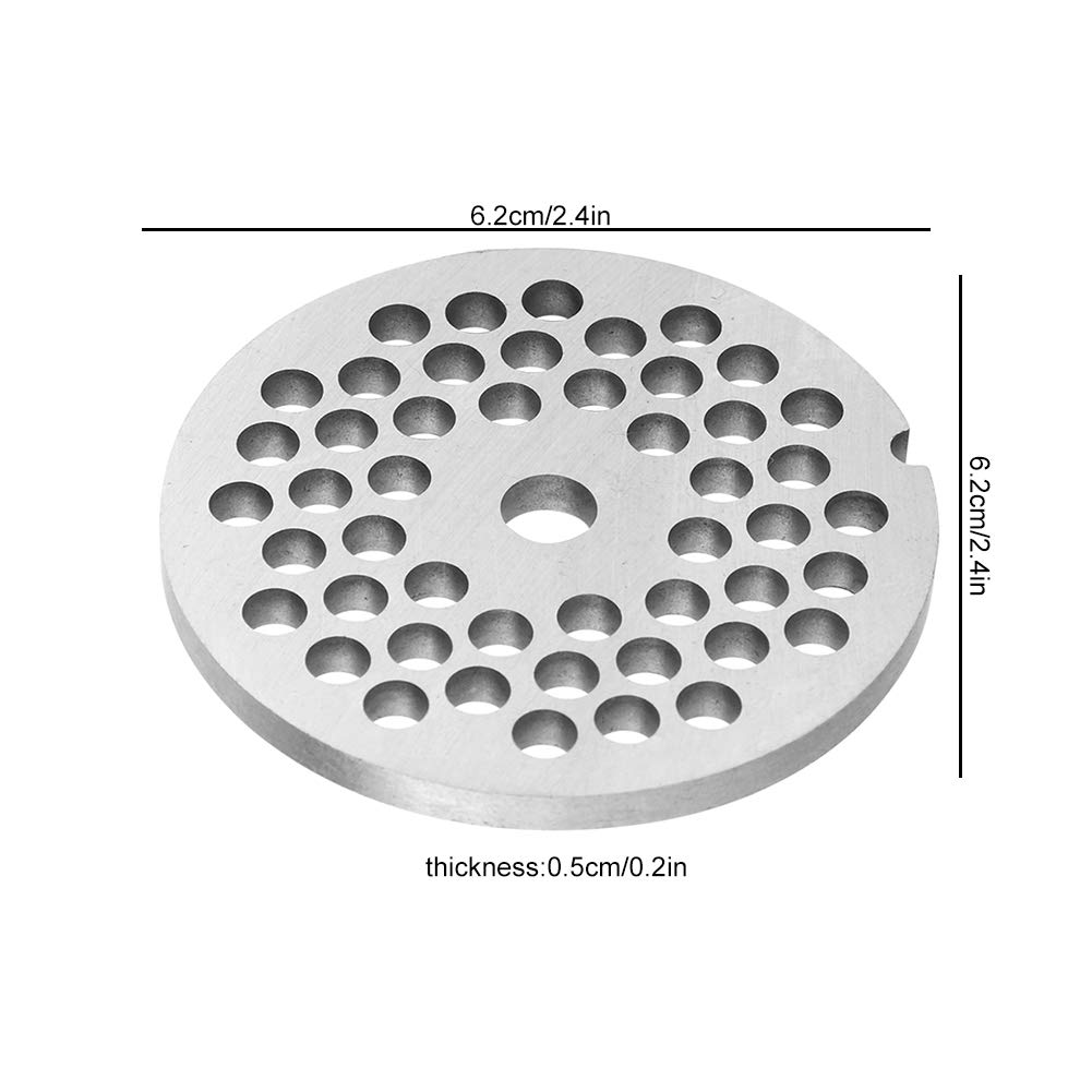 Premium Alloy Meat Grinder Disc Replacement Plate - 3mm, 5mm, 8mm Hole Sizes for Perfect Ground Meat | Dishwasher Safe & Easy to Clean | Ideal for Home Kitchens, Butcher Shops & Food Processing