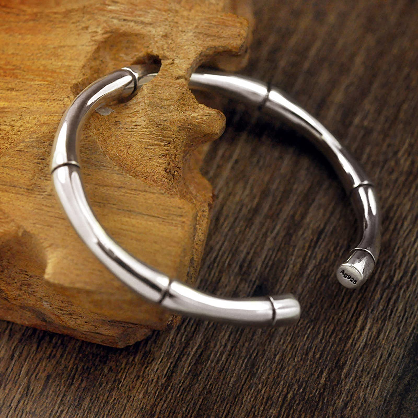 925 Sterling Silver Cuff Bangle Bracelet for Women | Solid Silver Adjustable Bangle | Elegant Jewelry for Everyday Wear, Parties & Gifts