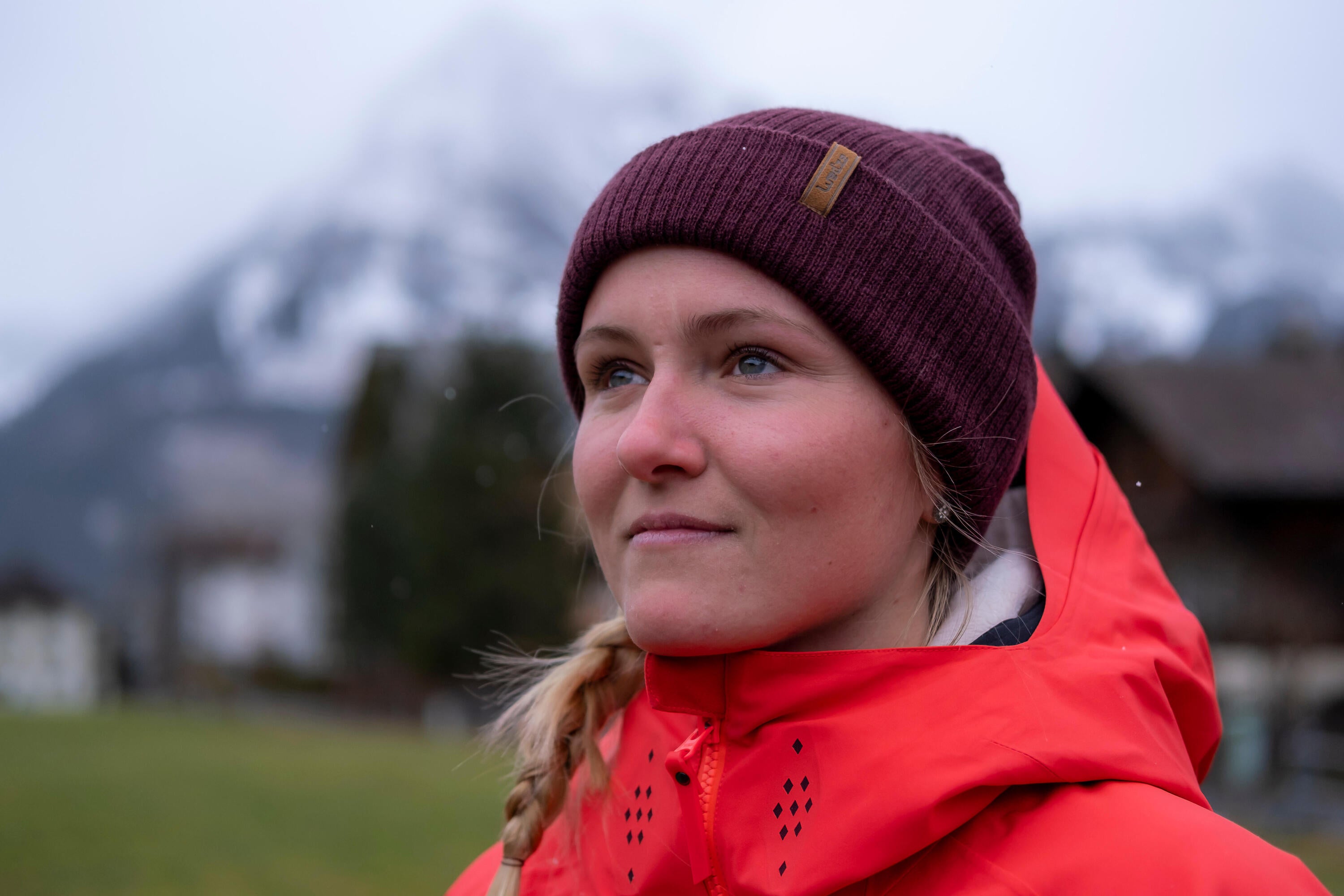 Wedze Fisherman Knit Beanie - Warm Winter Hat for Men & Women - Soft Acrylic Wool Blend - Outdoor Skiing, Hiking, and Casual Wear