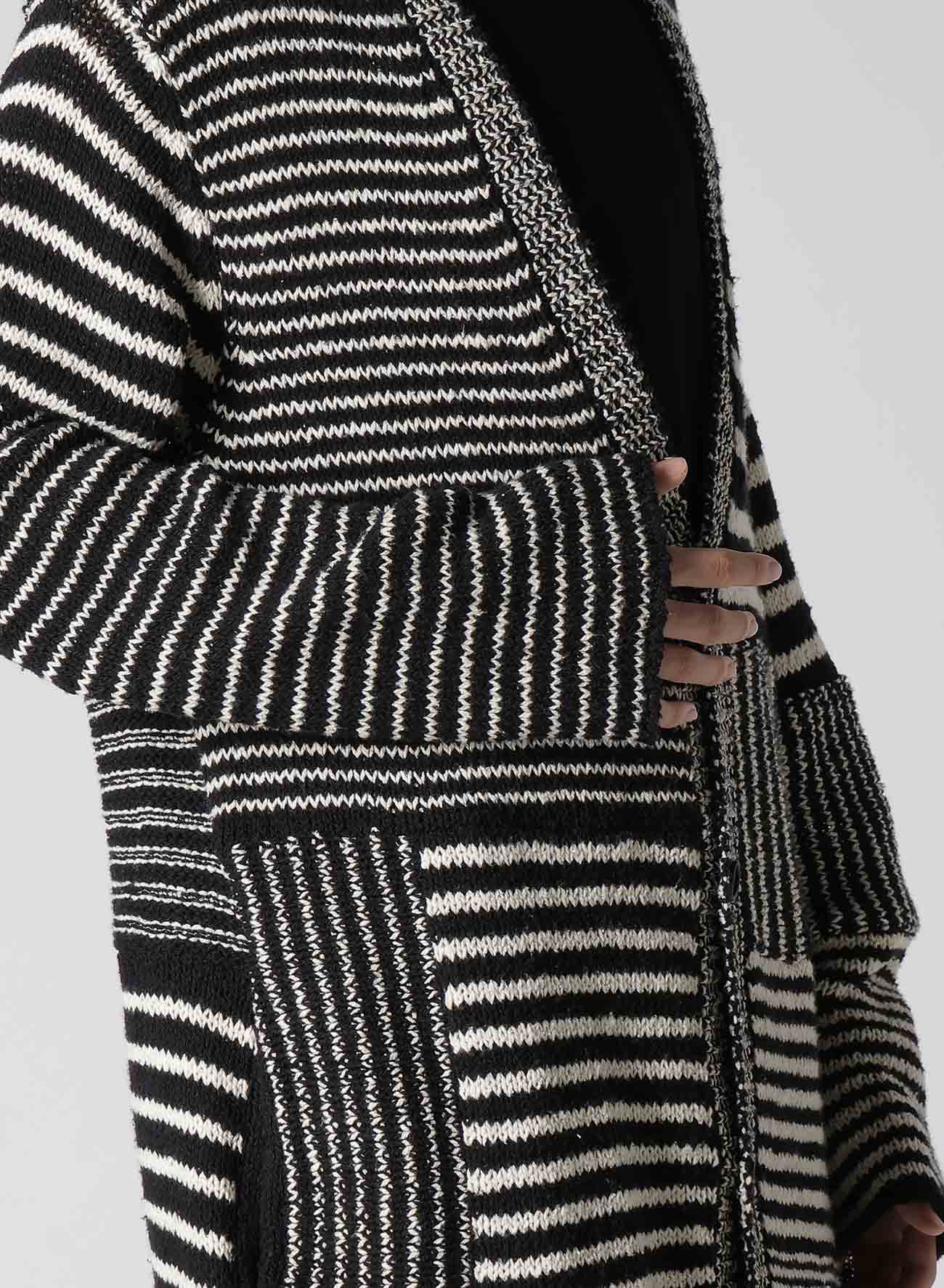 3G1P Border Long V Cardigan for Women - Elegant Open Front Knit Sweater with Long Sleeves | Perfect for Office, Date Night & Fall Layering
