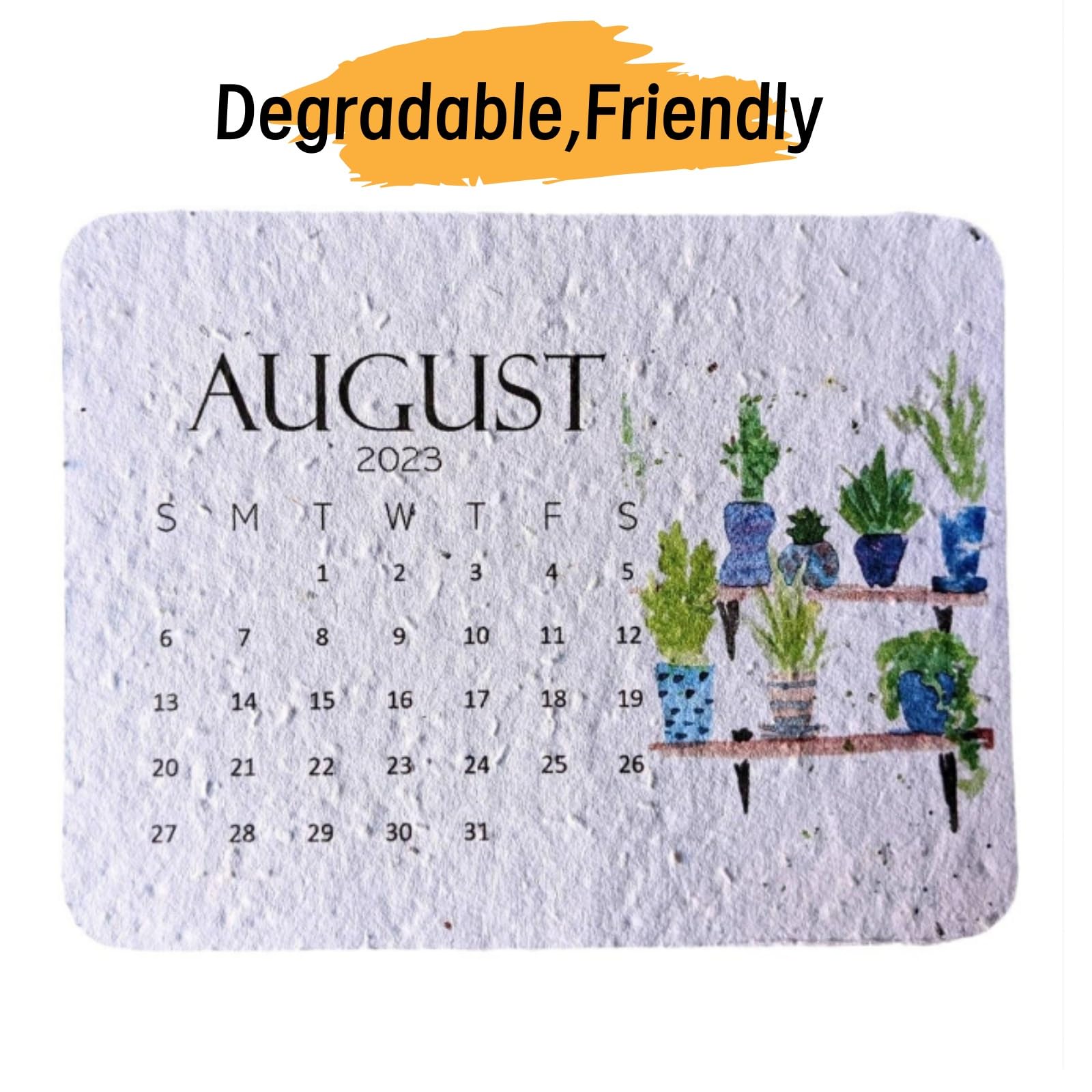 2025 Plantable Seed Calendar - Eco-Friendly Greenery Planner with Growable Herbs & Flowers | Sustainable Gardening Gift for Home, Office & Classroom Organization | Perfect for Planning, Scheduling & Eco-Conscious Living