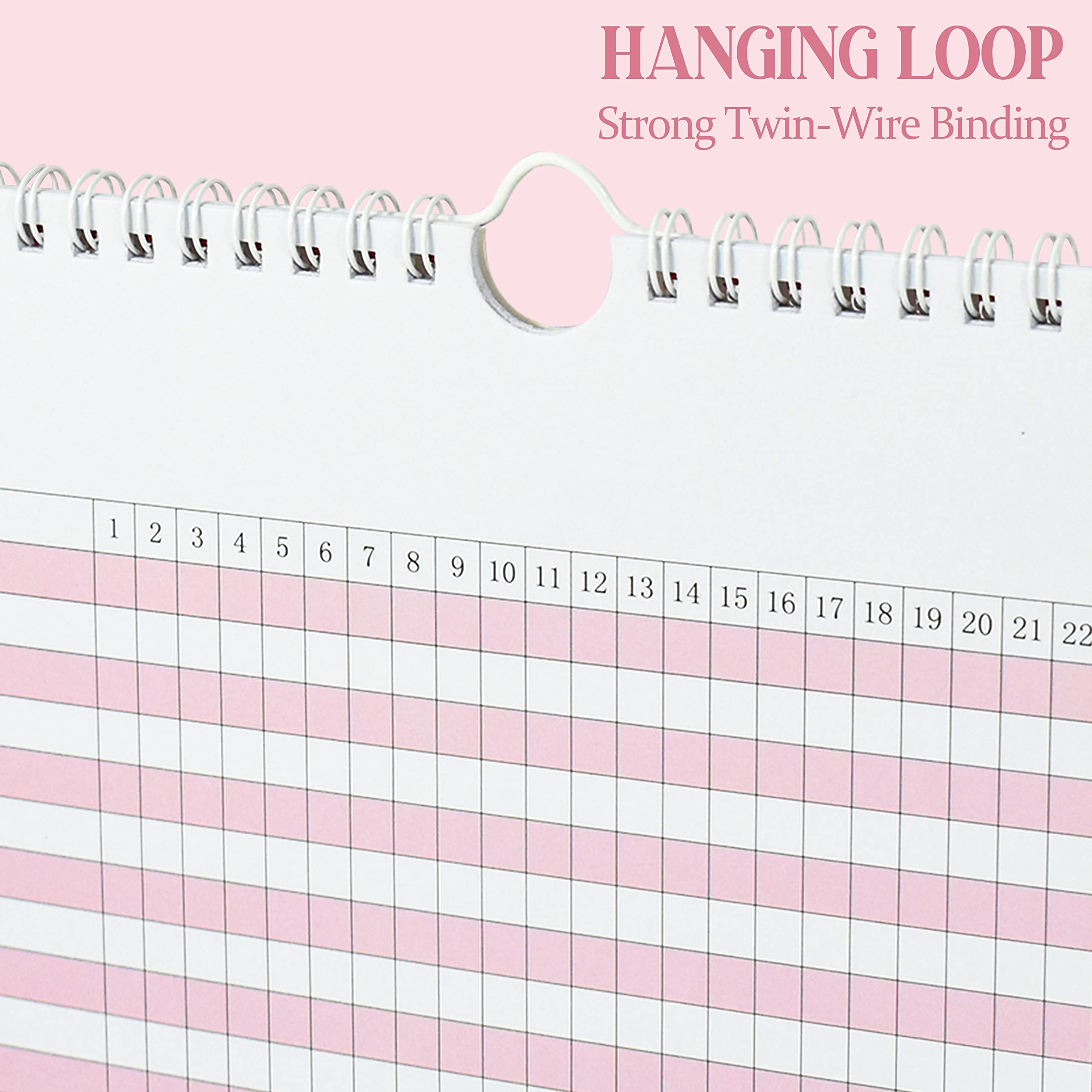 Habit Tracker Journal & Planner - Undated Weekly/Monthly Goal Calendar with Spiral Binding | 8.5x11 Productivity Notebook for Building Routines | Perfect for Students, Professionals & Self-Improvement (12 Months, Pink)