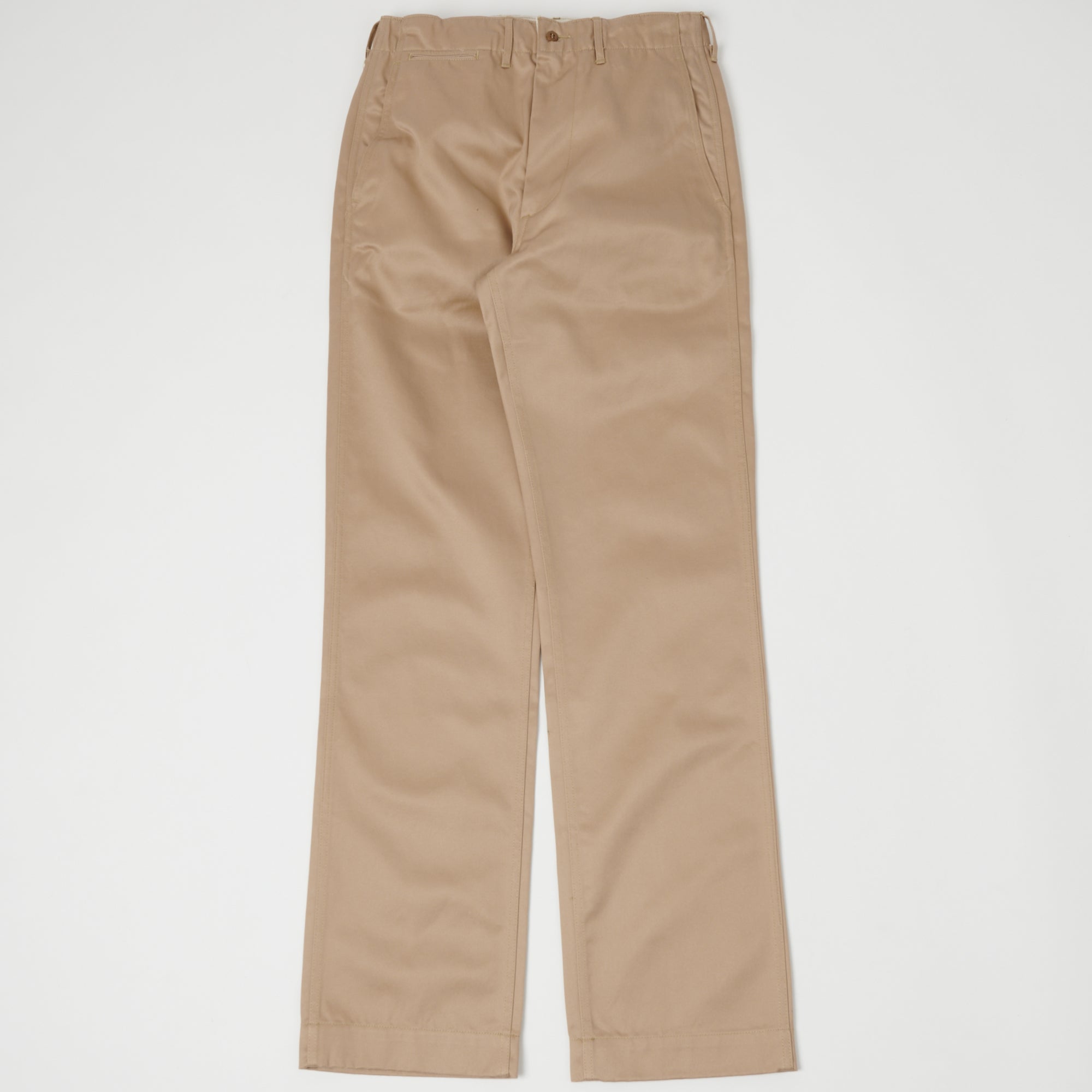 Buzz Rickson's Original Spec. Chino Pants - Classic Beige for Men | Vintage Military Style Casual Wear for Everyday & Outdoor Adventures