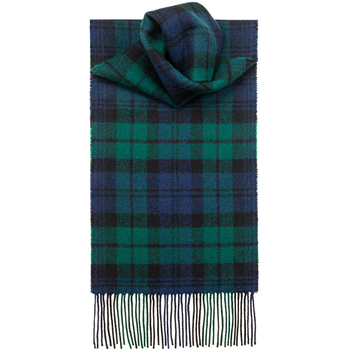 Blackwatch Modern Tartan Scarf - Premium Wool Plaid Wrap for Men & Women - Perfect for Winter, Fall Fashion & Outdoor Activities