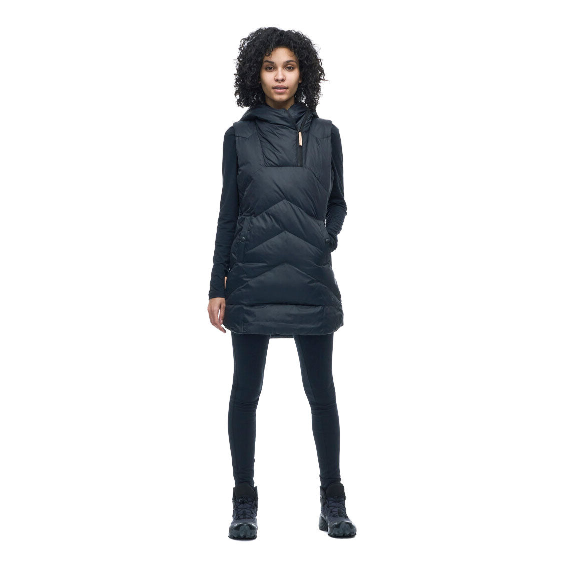 Indyeva Women's Hooded Vest - Lightweight Fleece Jacket for Outdoor Activities, Hiking & Casual Wear